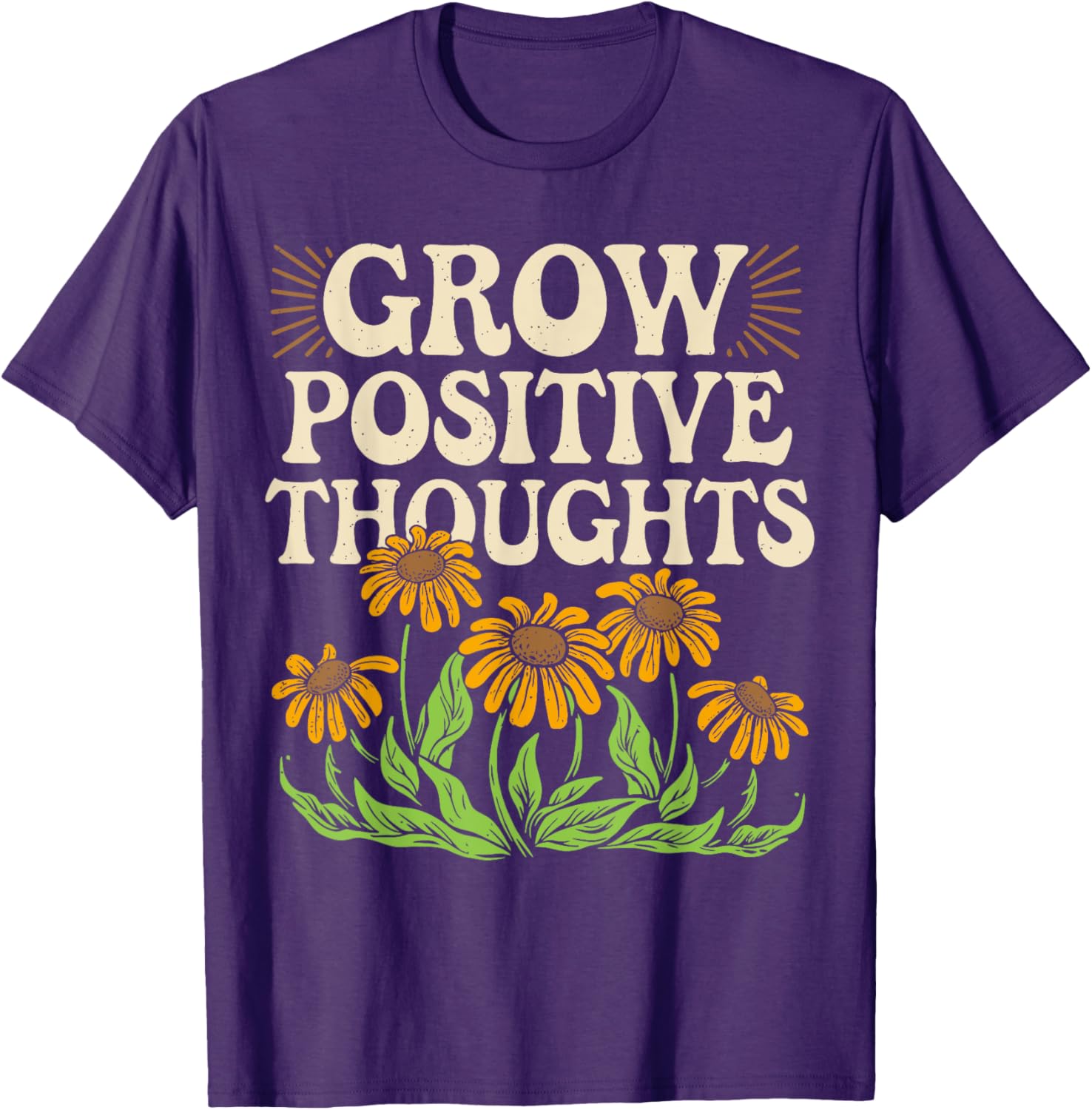 Grow Positive Thoughts T-Shirt for Mental Health Awareness and Style - 8