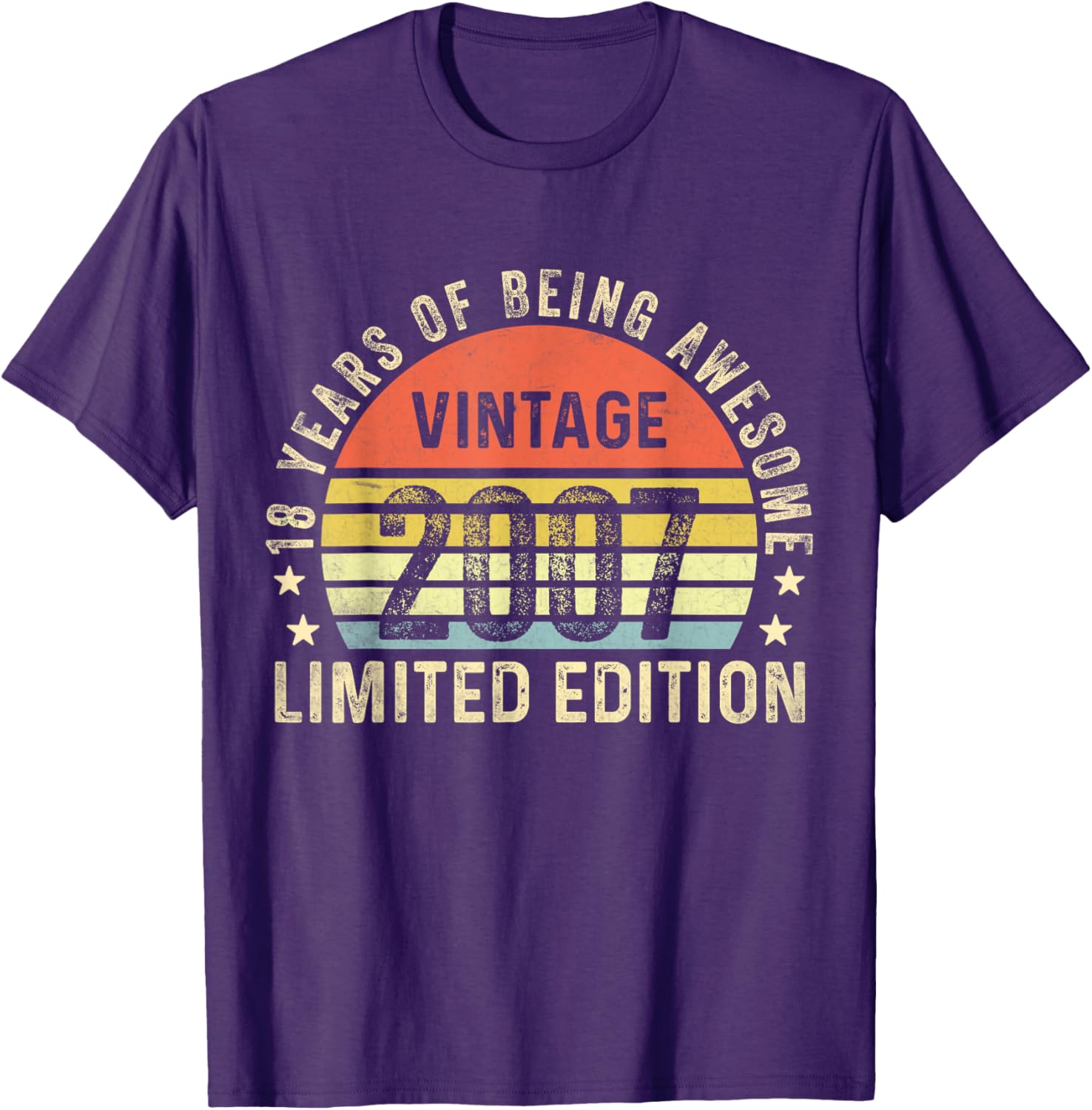 Vintage 2007 Limited Edition 18th Birthday T-Shirt Cool Gift Idea - 8