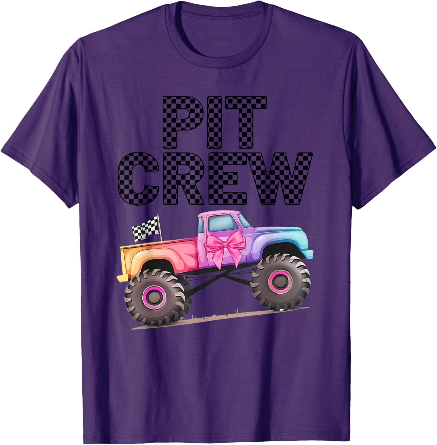 Girls Monster Truck Crew Squad T-Shirt for Truck Lovers and Kids - 5