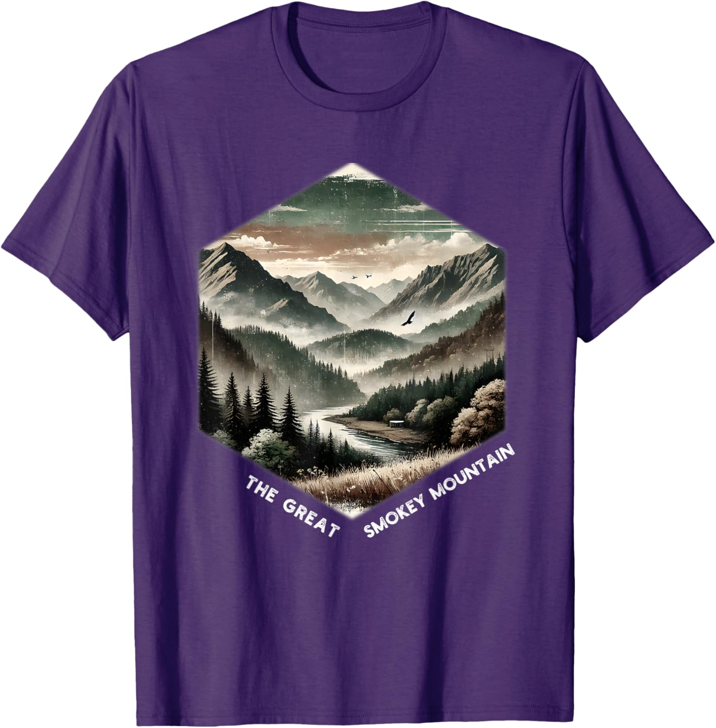 Smoky Mountains Vintage Graphic T-Shirt for Nature Lovers and Adventurers - 7