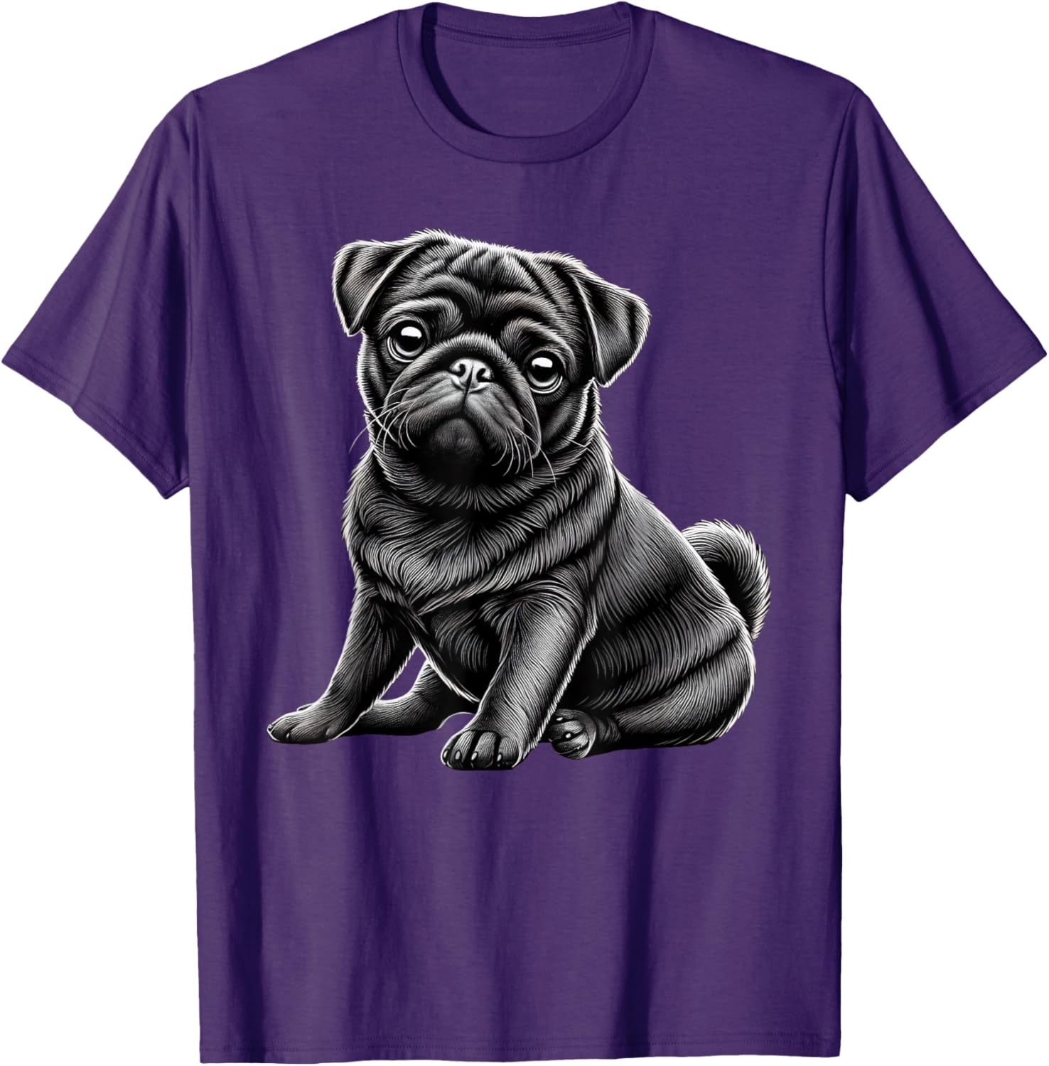 Adorable Black Pug T-Shirt for Men, Women, and Kids - Perfect Pet Gift - 12