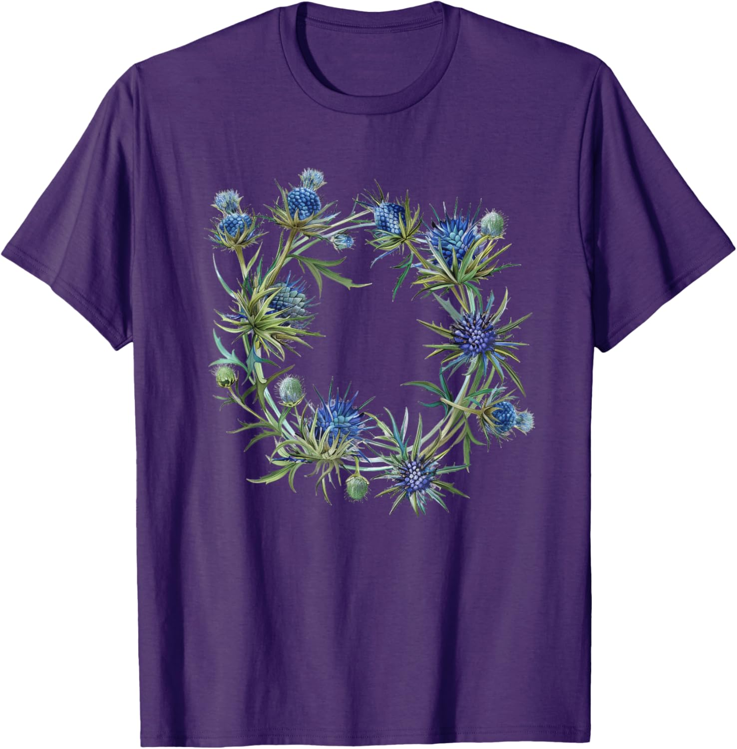 Eryngium Wreath T-Shirt for Nature Lovers - Stylish & Comfortable Wear - 9