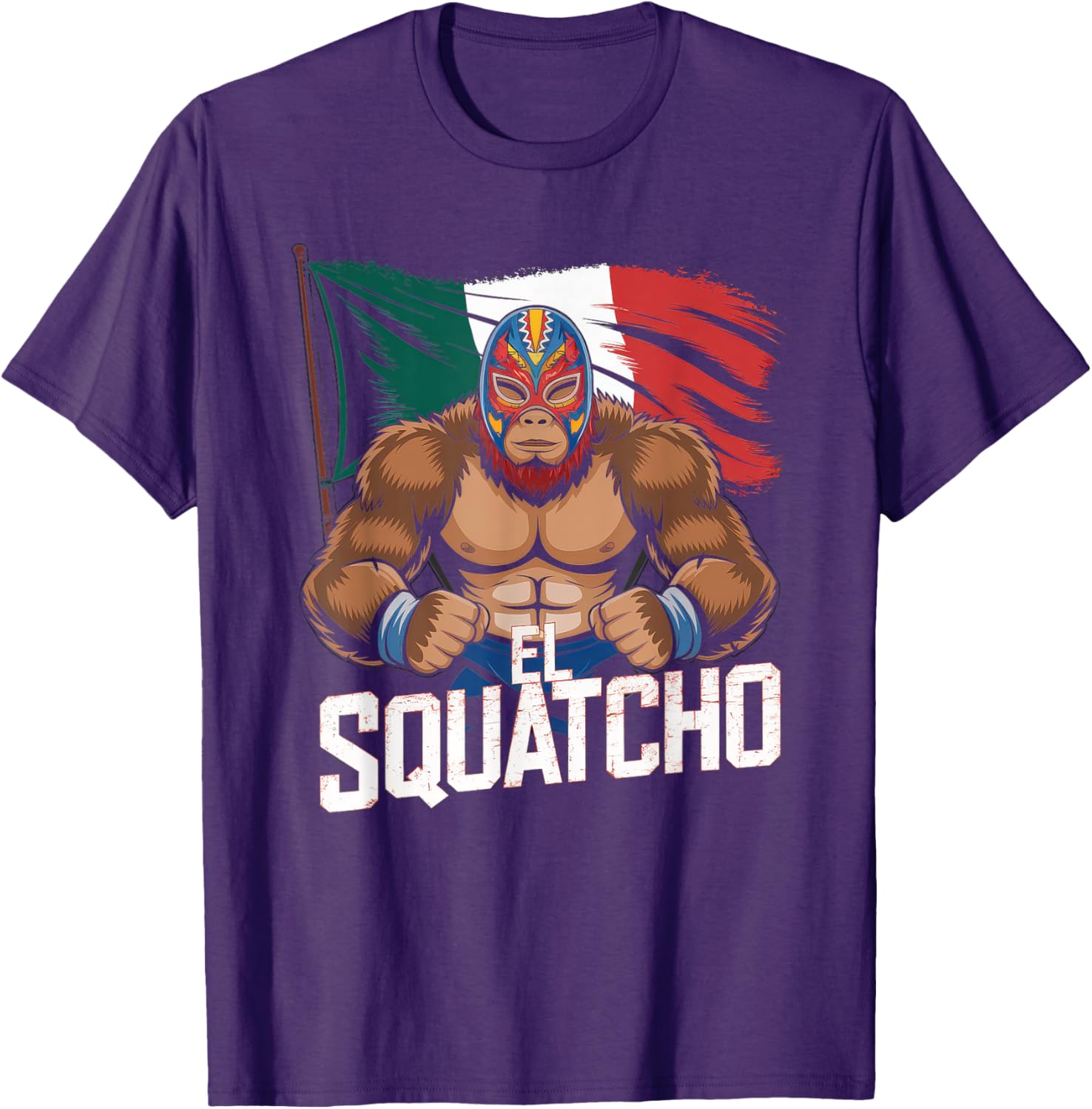 El Squatcho Bigfoot T-Shirt for Men and Women - Fun Sasquatch Design - 23