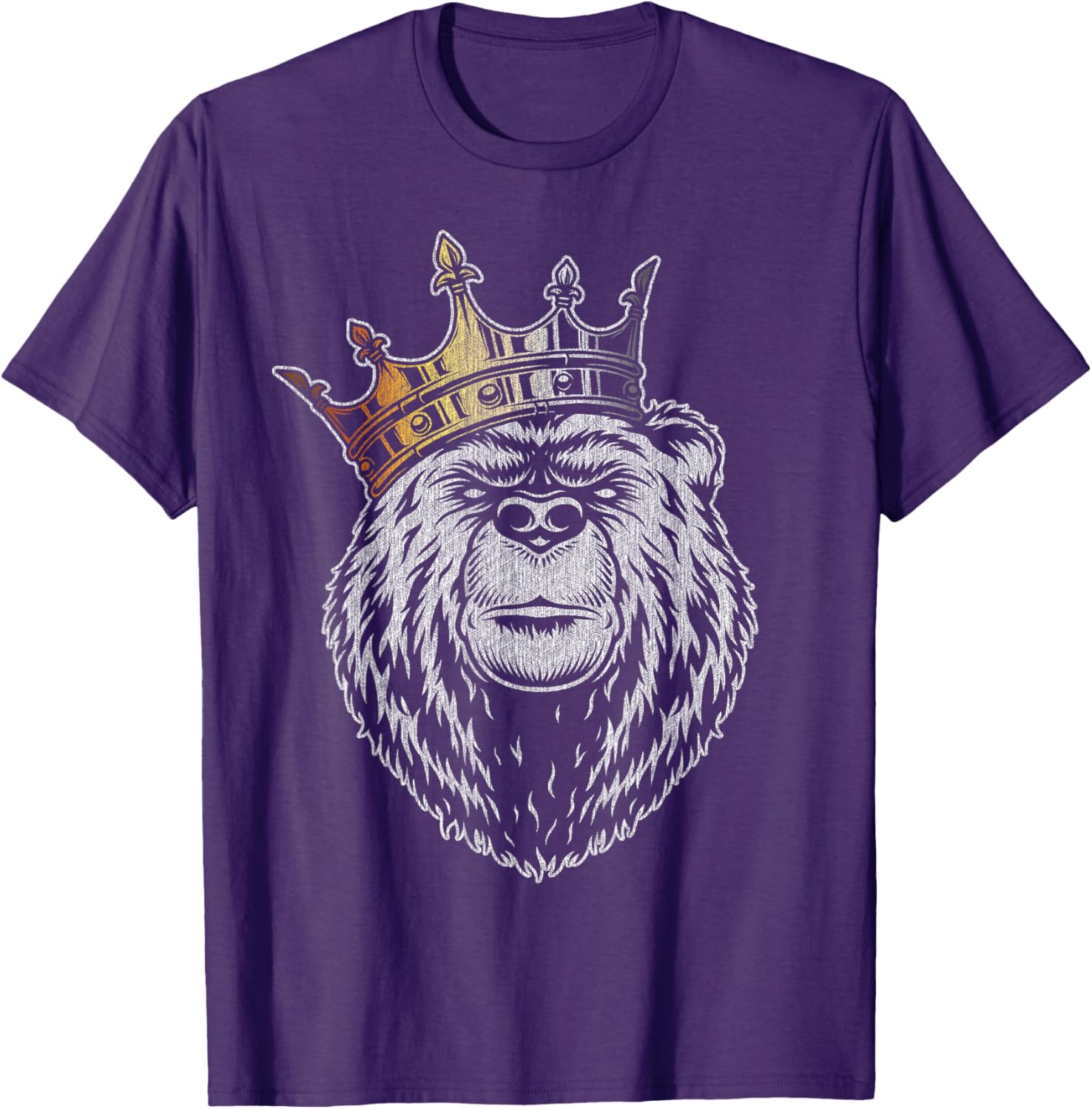 Bear Pride Majestic Crown T-Shirt in Bear Flag Colors for Everyone - 3