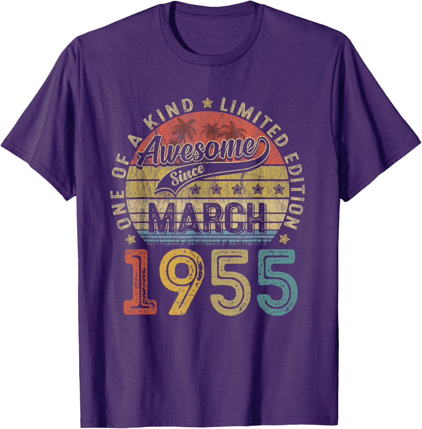 Funny 70th Birthday T-Shirt Vintage Retro March 1955 Gift for Him/Her - 14