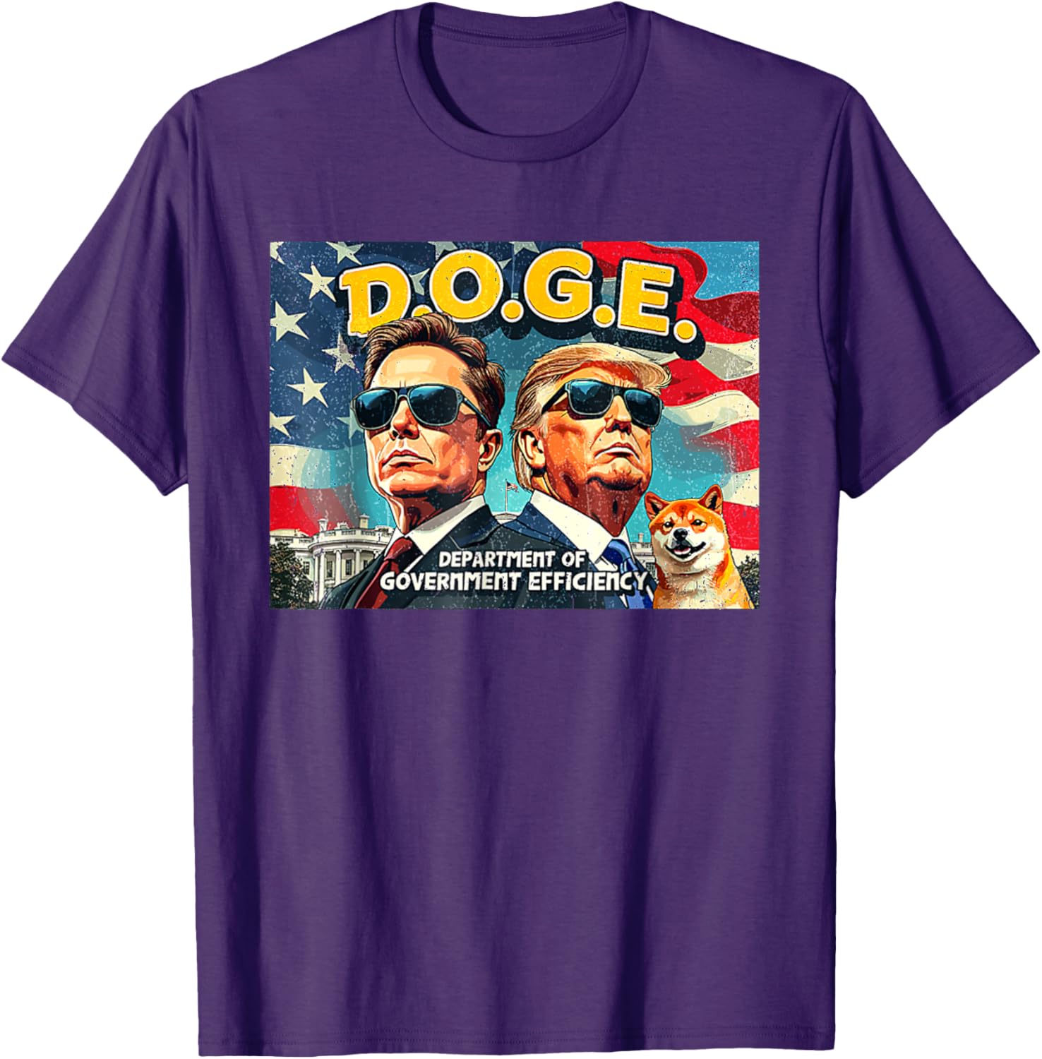 DOGE Department of Government Efficiency Trump 47th Anniversary T-Shirt - 3