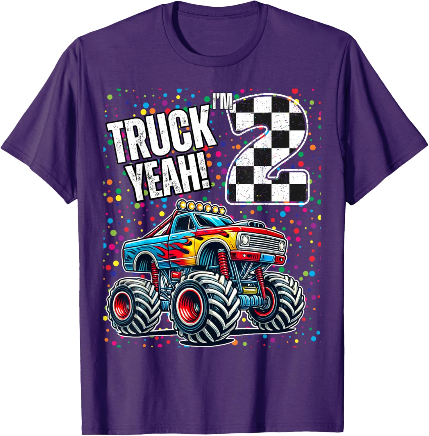 2nd Birthday Monster Truck Shirt for Boys - Fun Family T-Shirt - 3