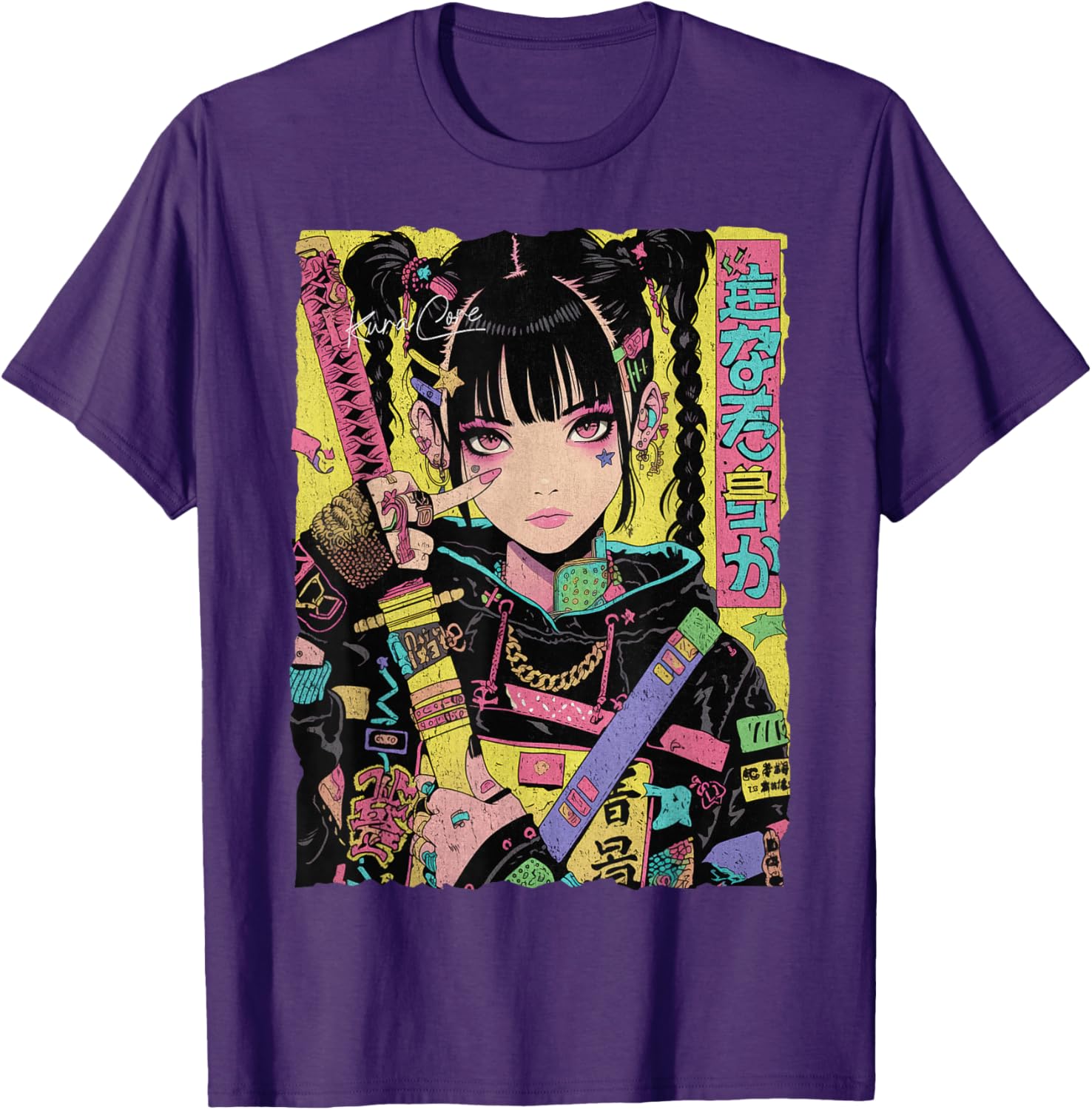 Trendy Japanese Cyberpunk Y2K Techwear Anime T-Shirt for Fashion Lovers - 11