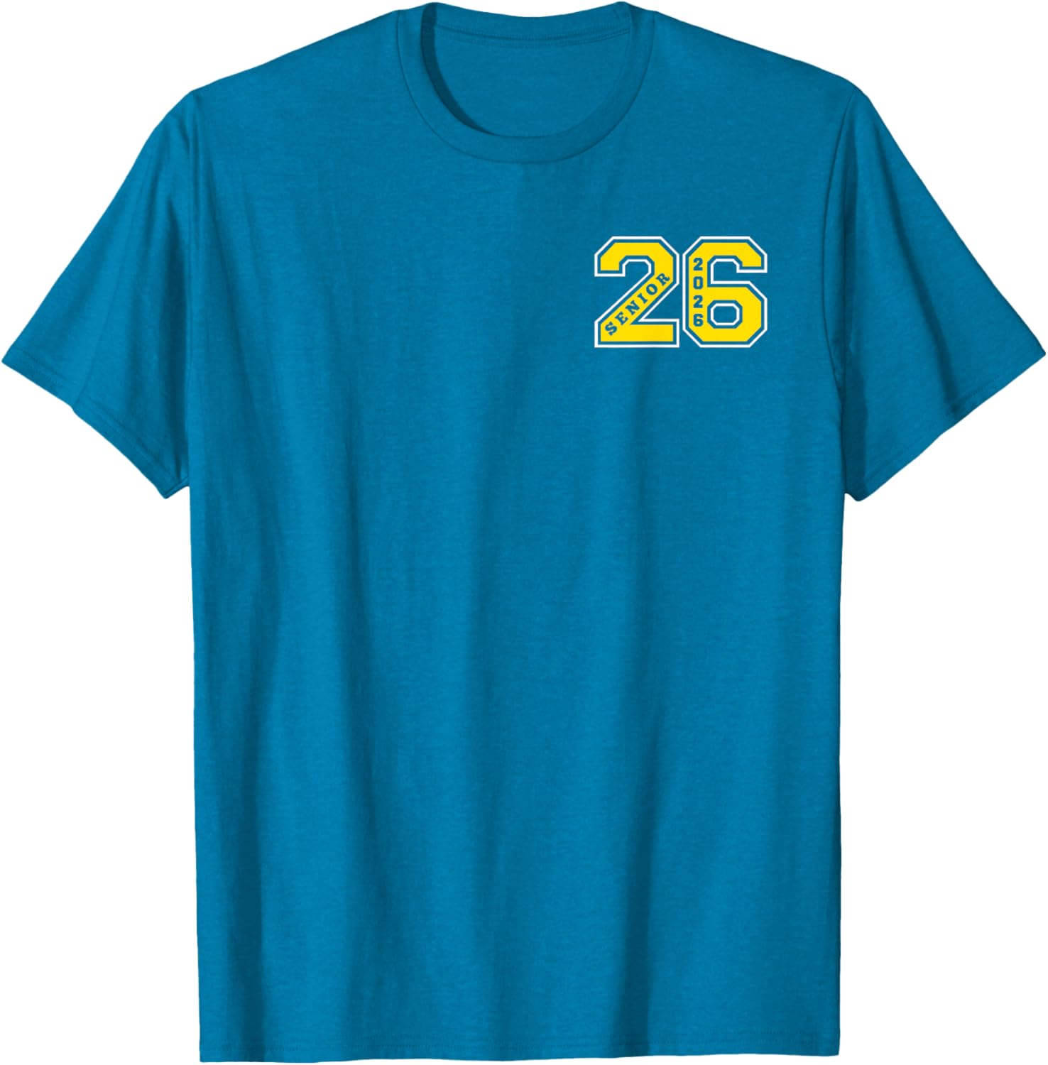 Gold Senior Class 26 T-Shirt Elite Wear for 2026 Graduation Celebration - 10