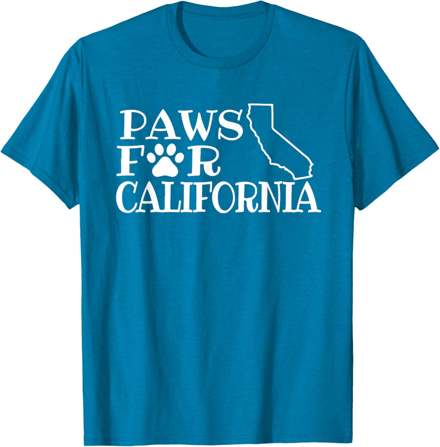 Funny Paws for California Unisex Short Sleeve T-Shirt for Dog Lovers - 10