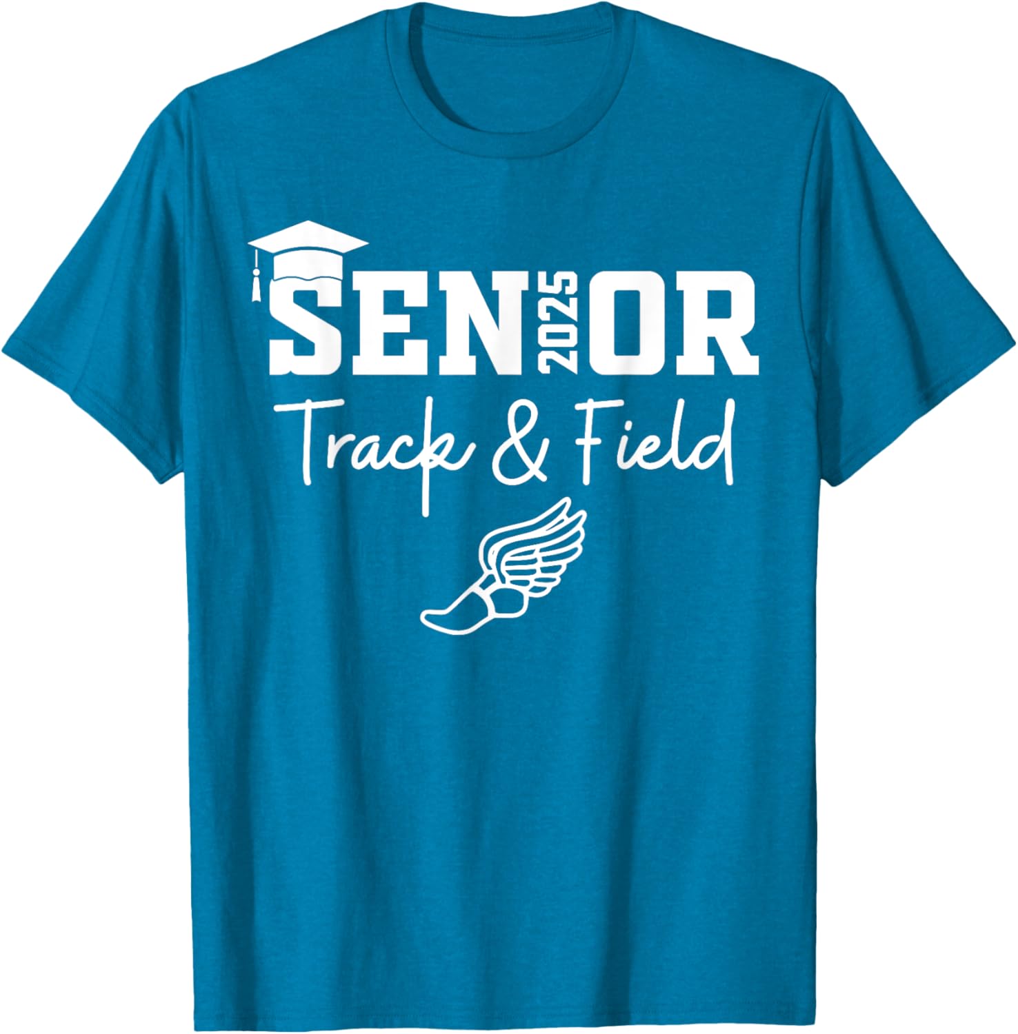 Track and Field Class of 2025 Graduation T-Shirt for Athletes - 3