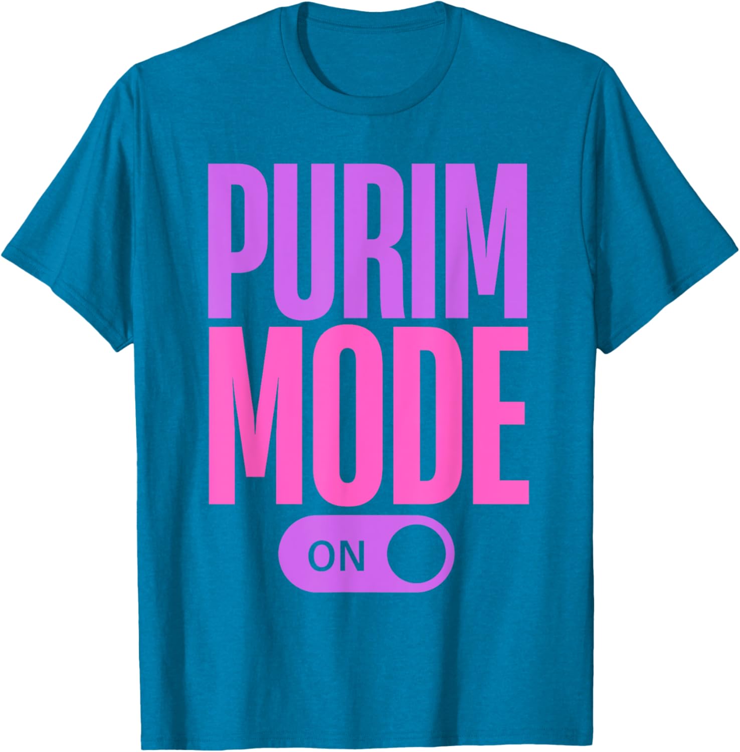 Funny Purim T-Shirt - Purim Mode On Costume for Happy Jewish Celebration - 2
