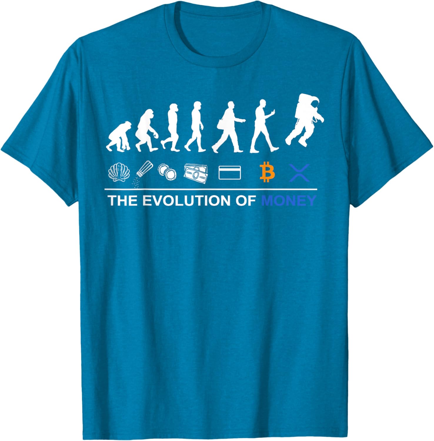 Sophisticated XRP T-Shirt - Celebrate Bitcoin's Evolution to the Moon - 18