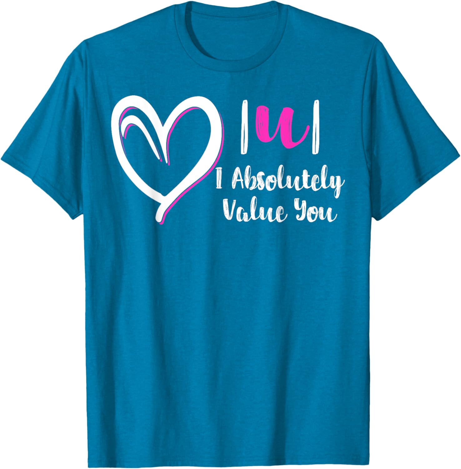 Funny Math Teacher Valentine's Day T-Shirt - I Absolutely Value You Gift - 2