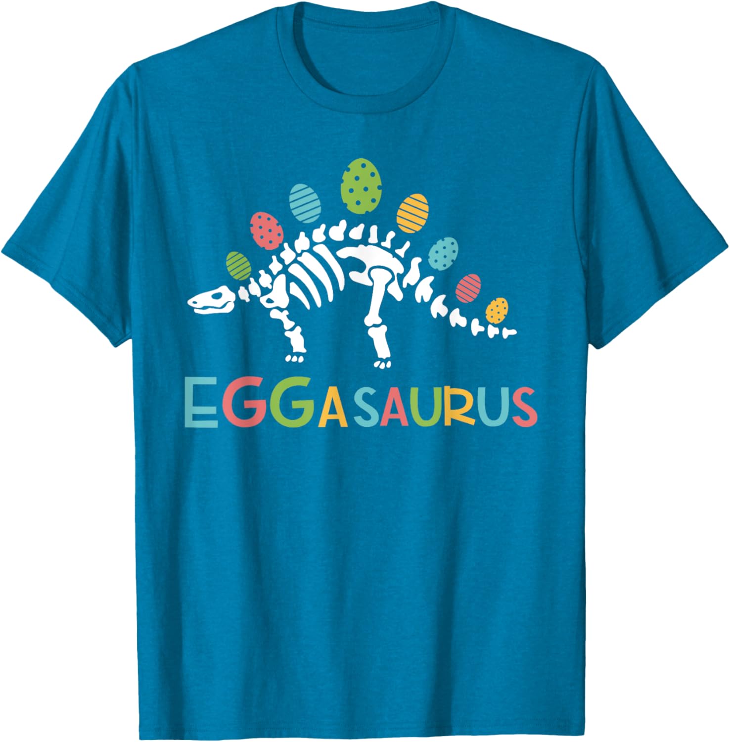 Eggasaurus Easter Stegosaurus Dinosaur Toddler T-Shirt for Boys - 4
