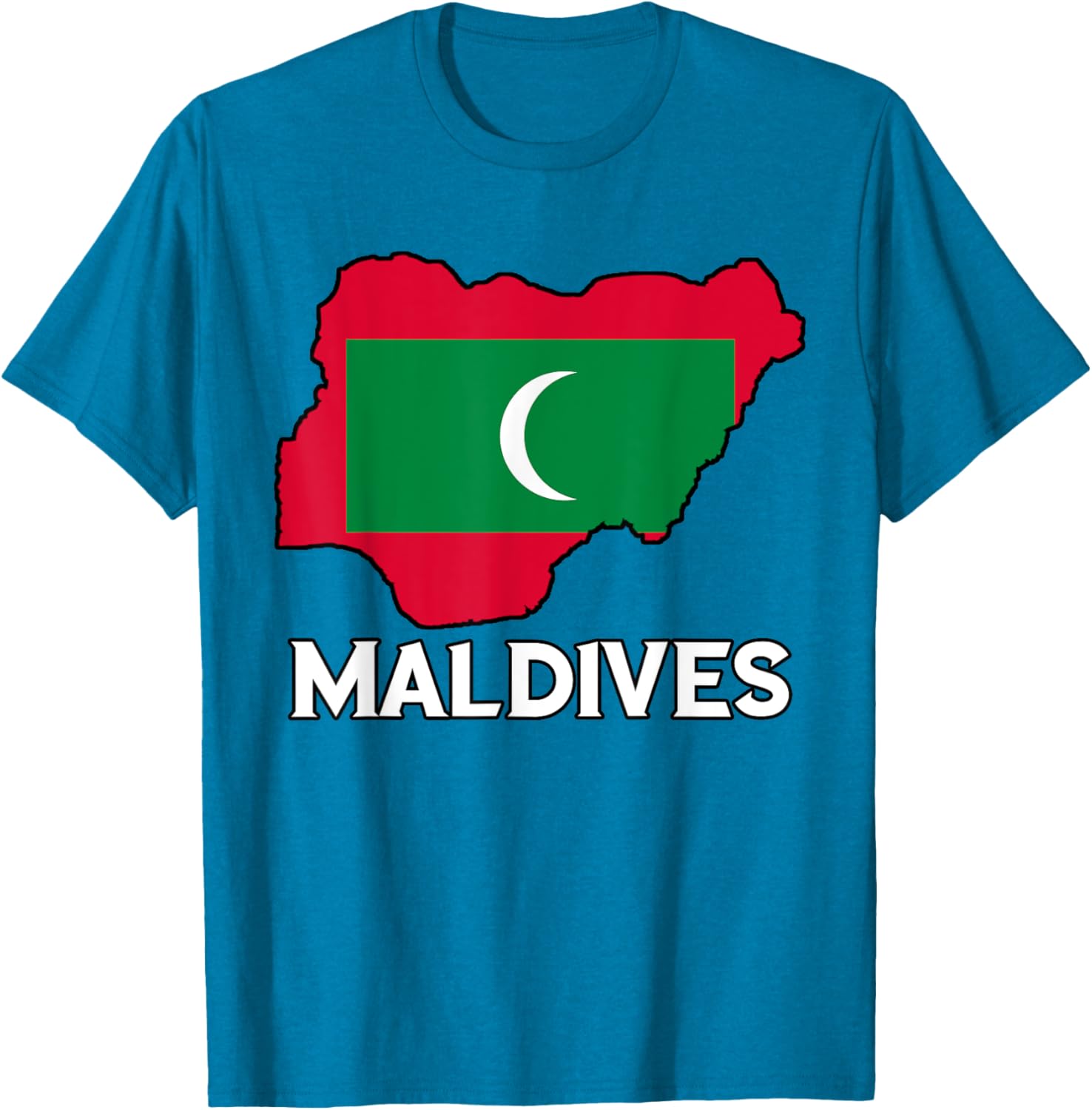 Maldivian Pride Flag Map T-Shirt for Comfort and Style in Clothing - 17