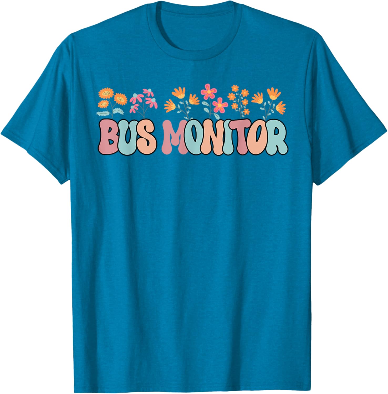 Stylish School Bus Monitor T-Shirt for Women - Fun Bus Aid Apparel - 5