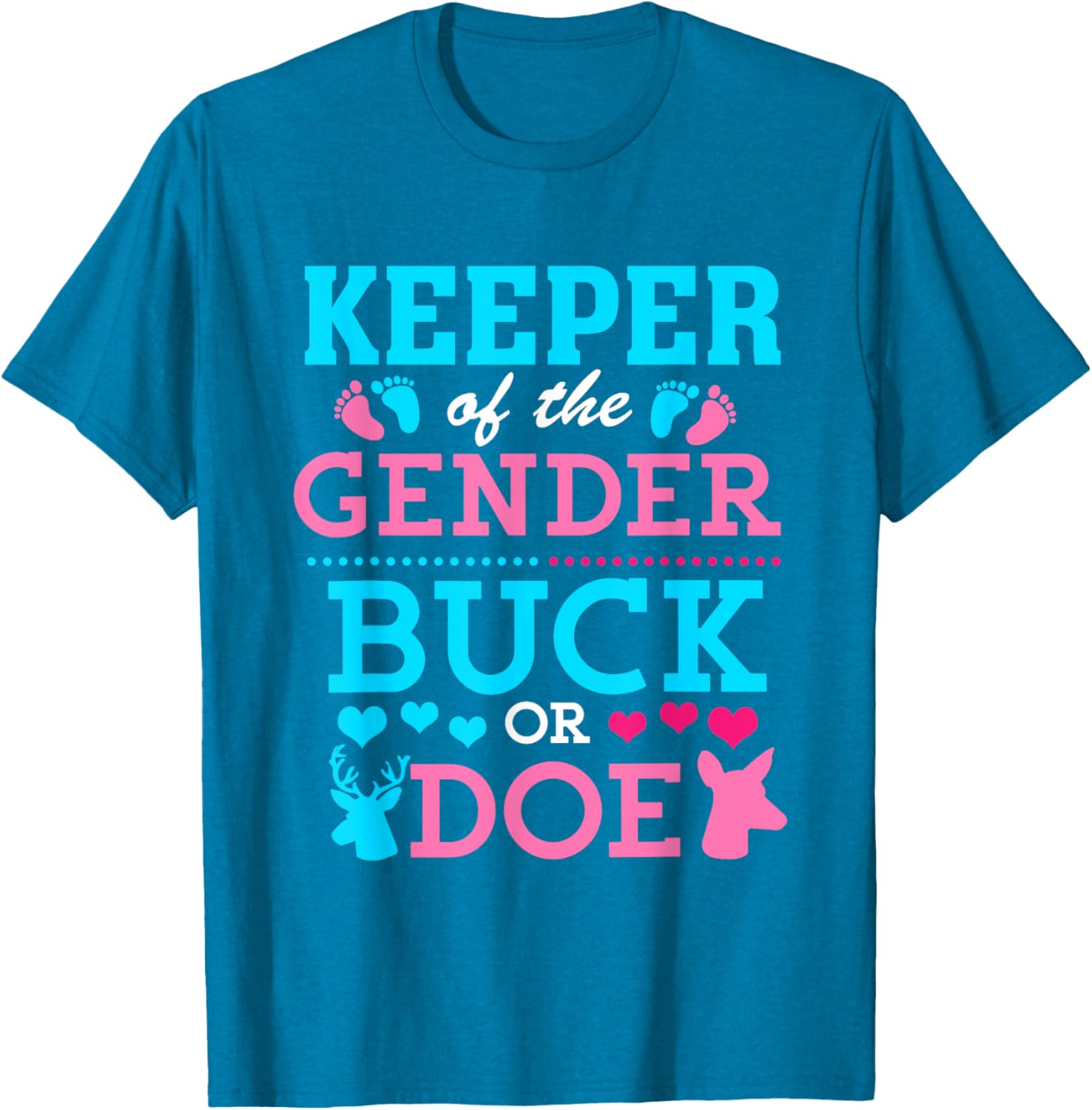 Funny Buck or Doe Gender Reveal T-Shirt for Baby Shower Celebrations - 19