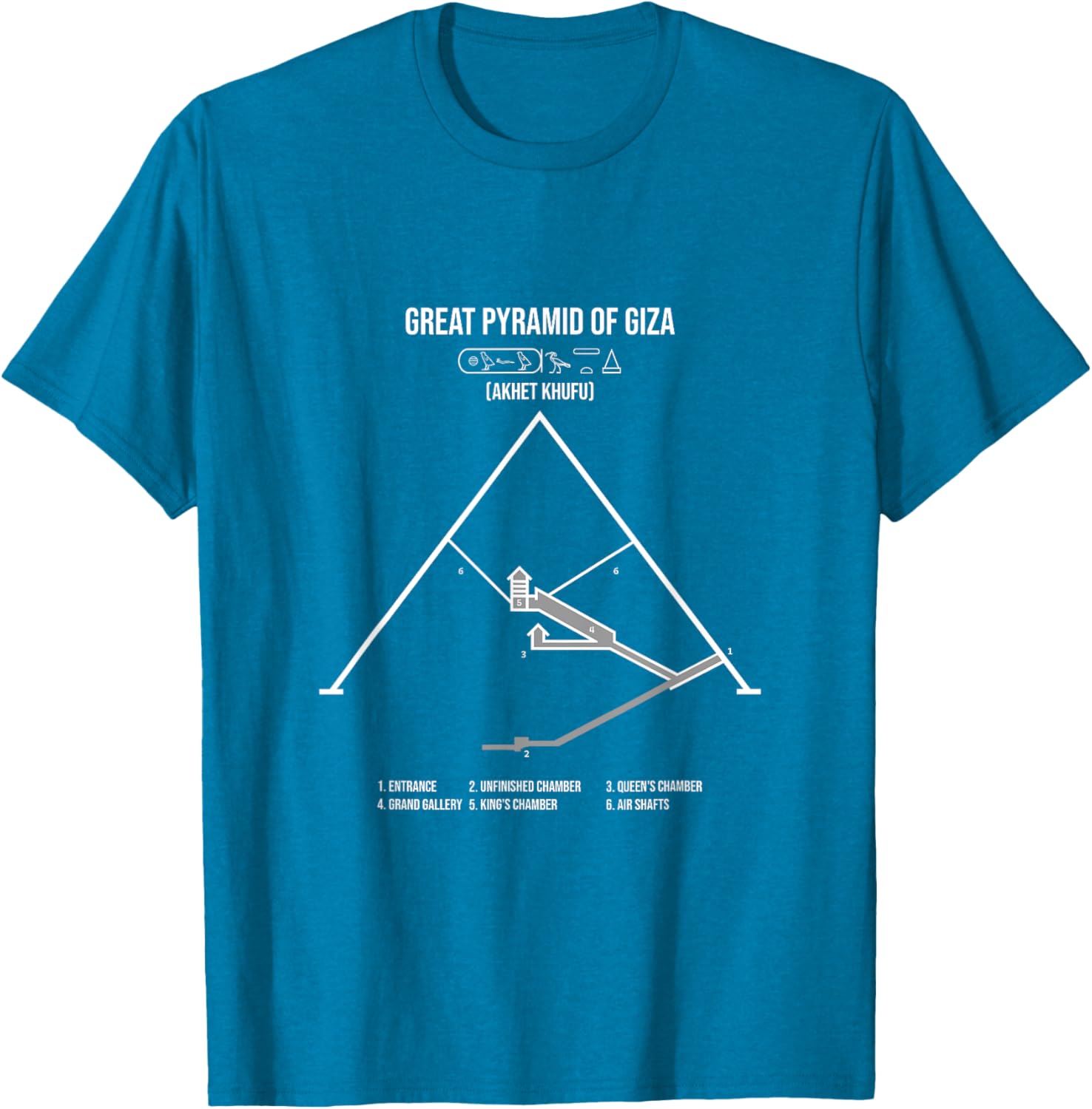 Great Pyramid of Giza T-Shirt for Travel Lovers and History Buffs - 4