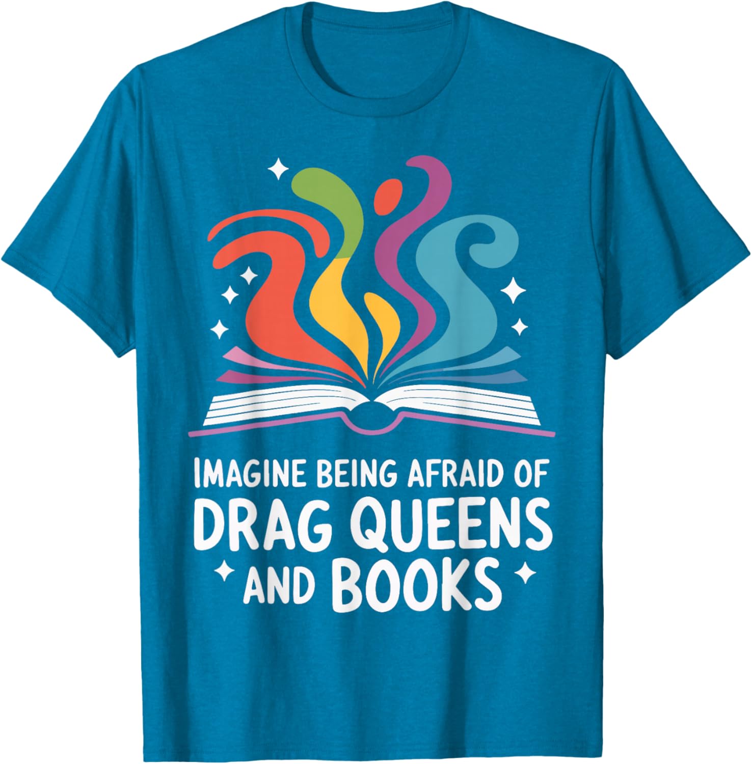 Fearless Drag Queens and Book Lovers Unite T-Shirt for Fun Fashion - 5