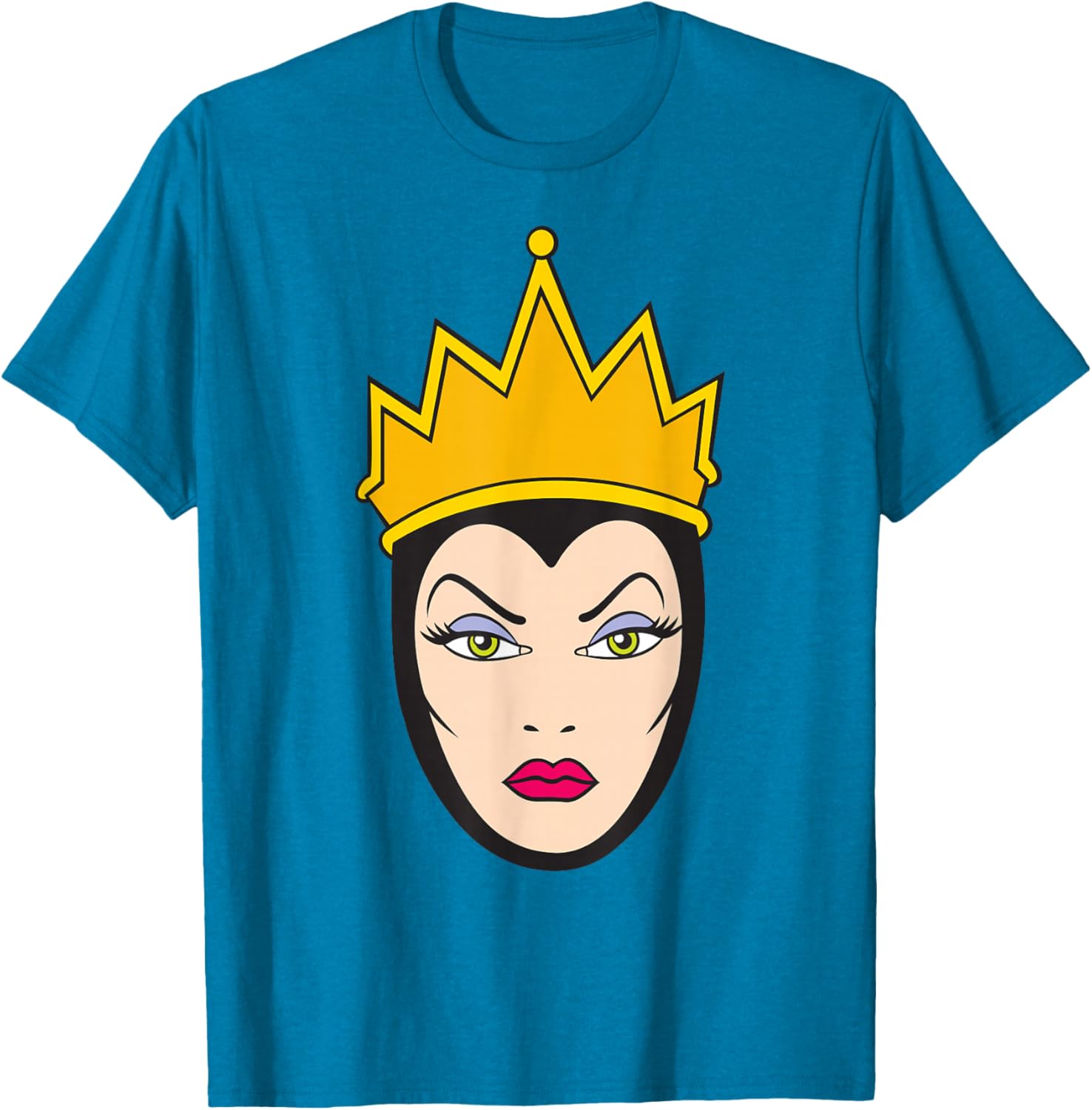 Disney Villains Evil Queen Big Face T-Shirt for Snow White Fans - 5