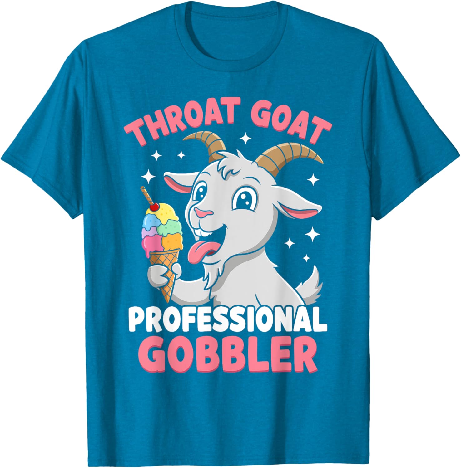 Funny Throat Goat Gobbler Humor T-Shirt for Quirky Style Enthusiasts - 4