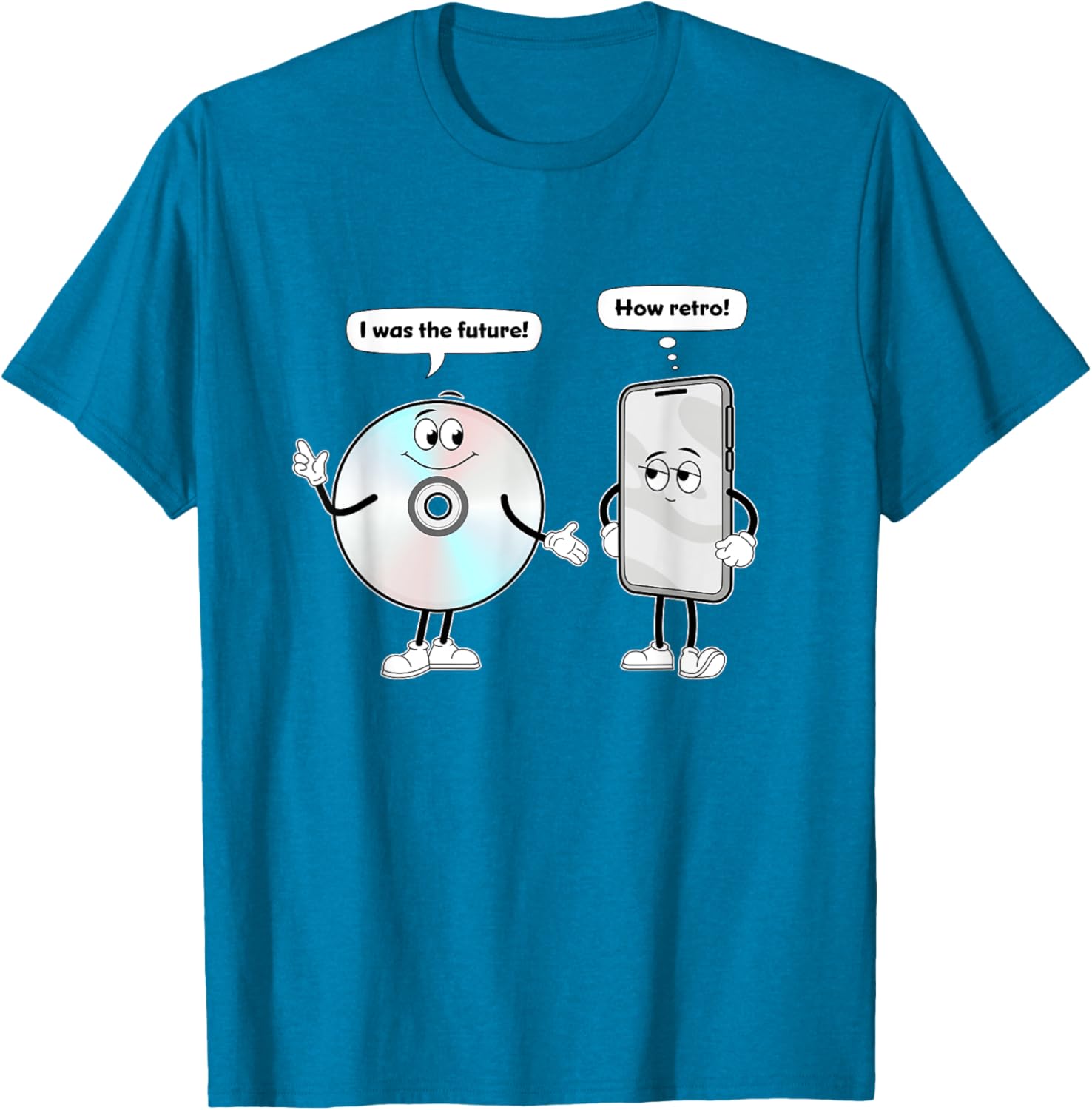 CD vs Smartphone Technology Past vs Future T-Shirt for Music Lovers - 23