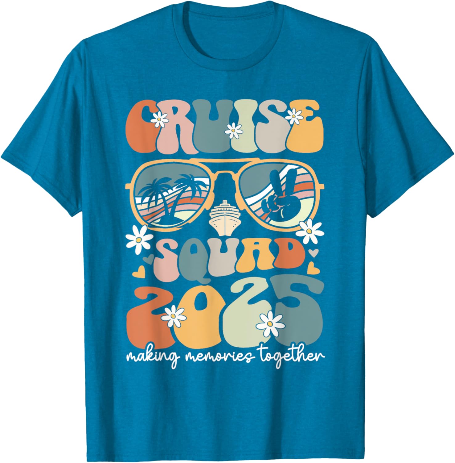 Cruise Squad 2025 Family Matching Summer Vacation T-Shirts for Fun Adventures - 4