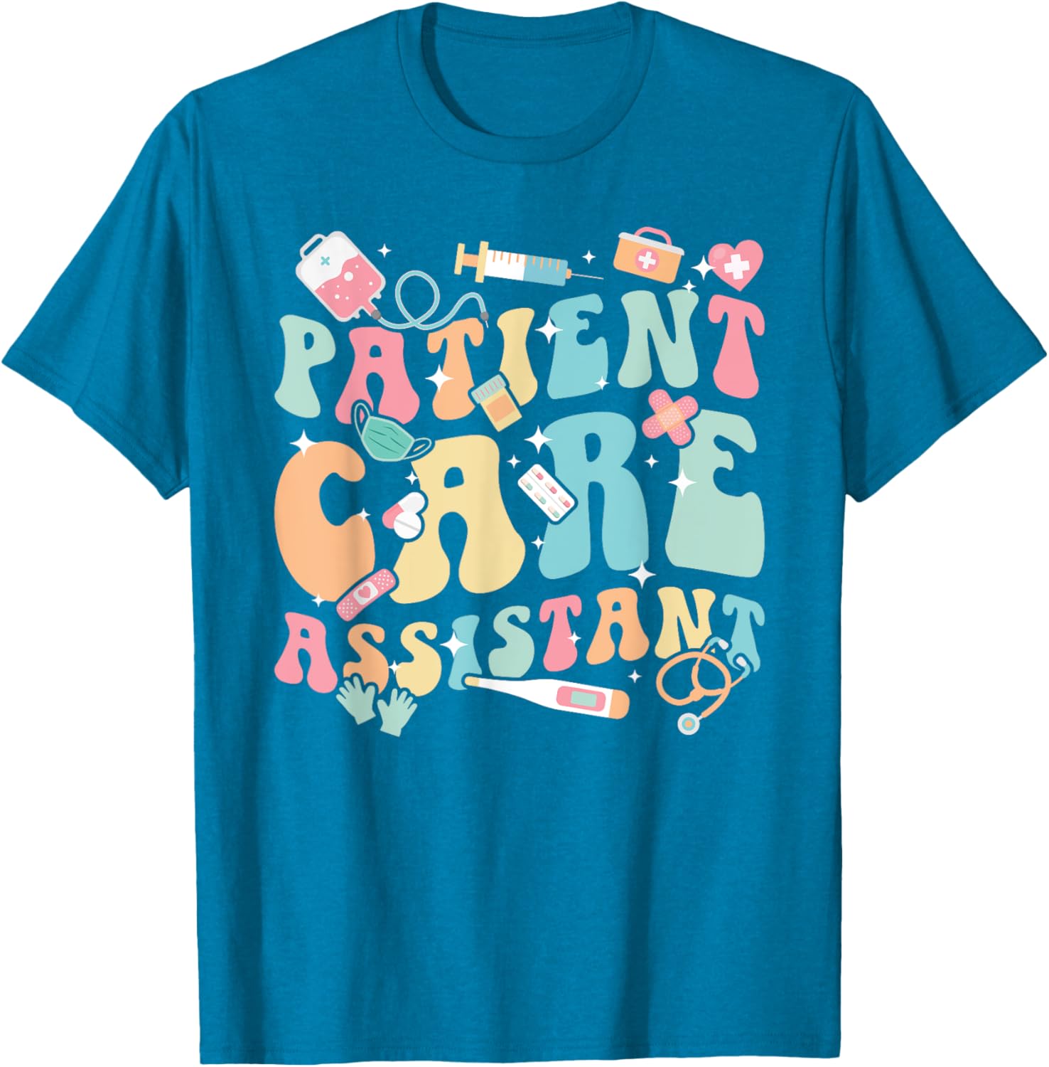 Groovy PCA Appreciation T-Shirt for Patient Care Assistants and Nurses - 6