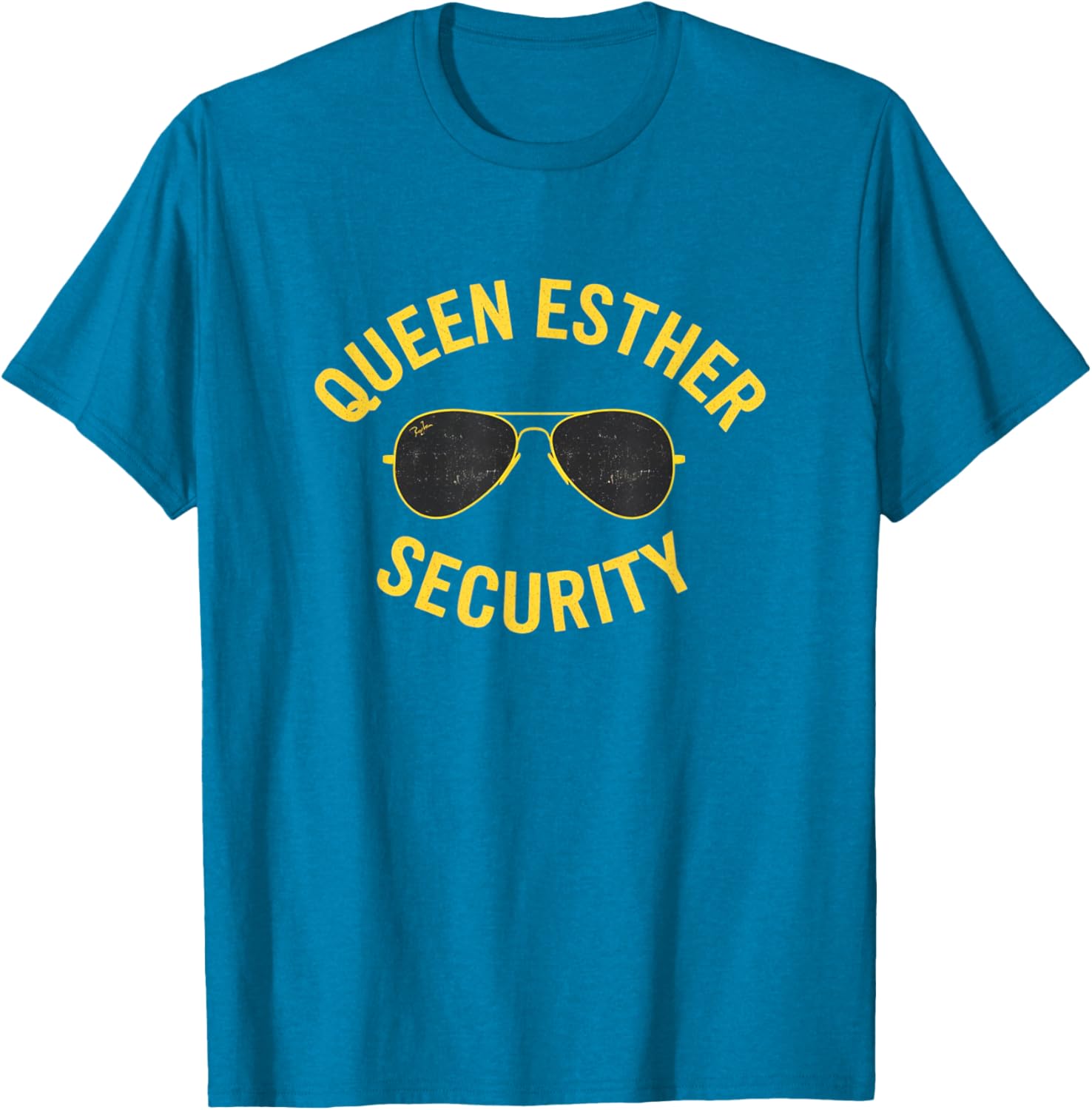 Funny Queen Esther Security T-Shirt for Purim Parties and Celebrations - 1