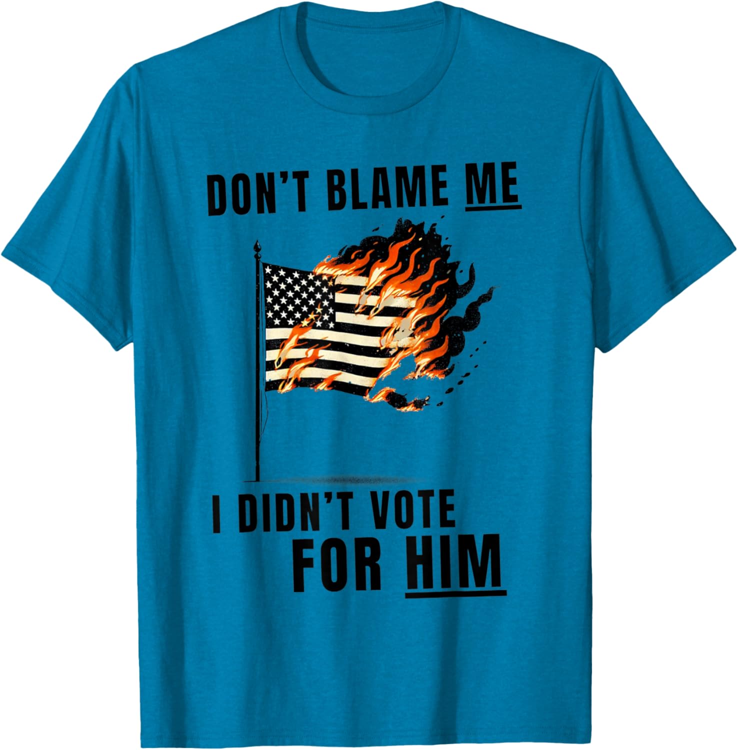Funny Don't Blame Me I Didn't Vote For Him T-Shirt for Casual Wear - 27