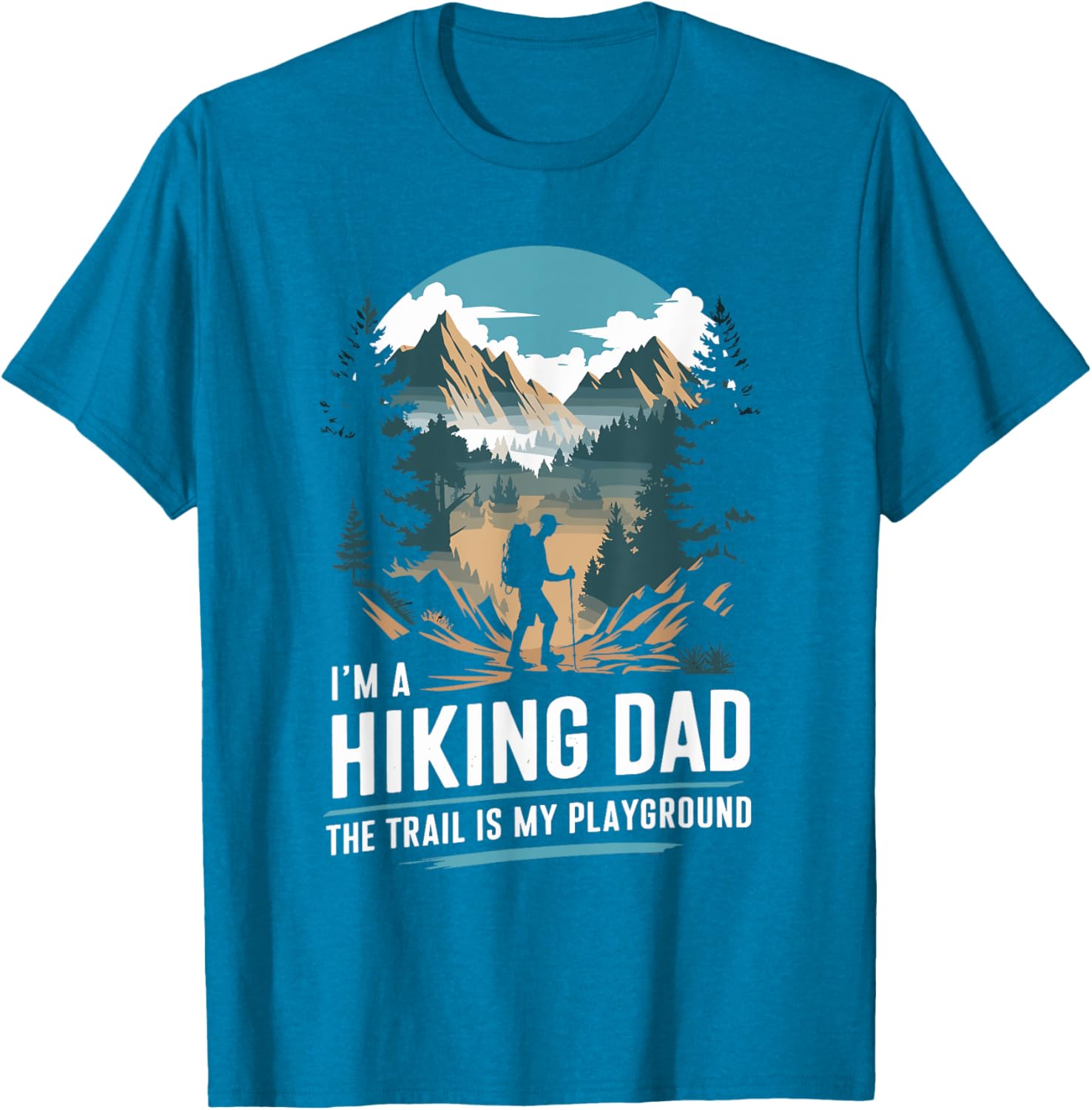 Hiking Dad Trekking T-Shirt for Outdoor Mountain Adventures - 15