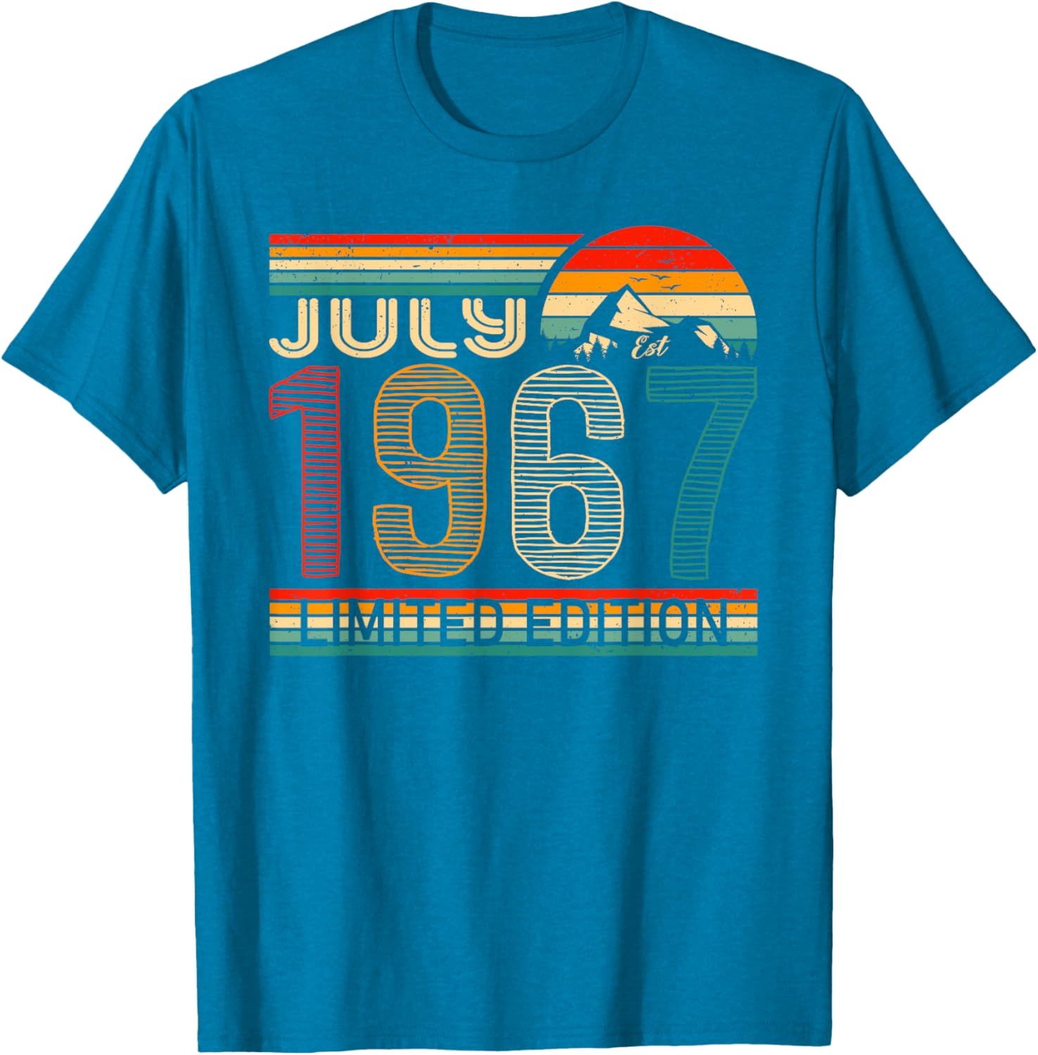 Vintage July 1967 Classic Birthday T-Shirt for Unique Celebrations - 7
