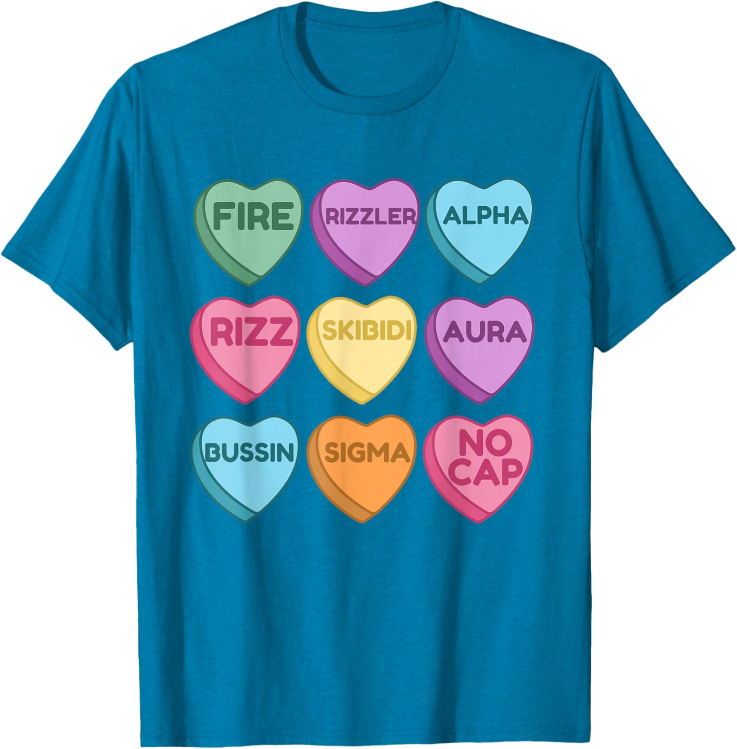 Skibidi Valentine's Day Funny Rizz T-Shirt for Trendy Love Birds - 23