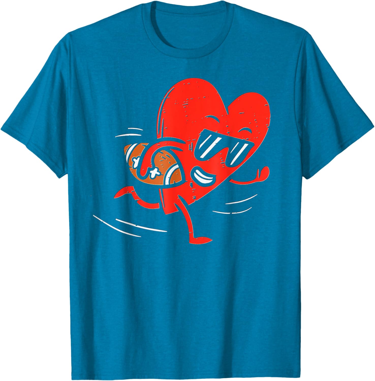 Heart Football Valentines Day T-Shirt for Boys - Perfect Sports Gift - 15