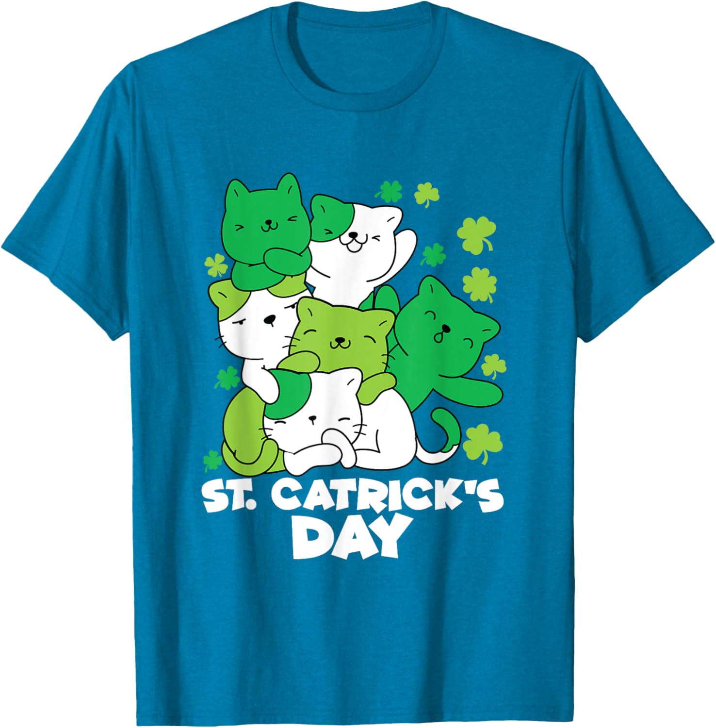 Cute Cat St. Patrick's Day Leprechaun T-Shirt for Festive Fun - 5