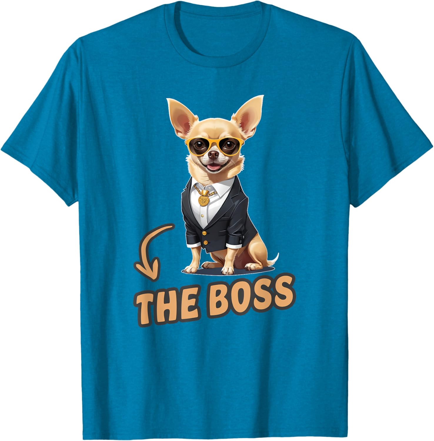 Funny Chihuahua The Boss T-Shirt for Dog Lovers and Owners - 5
