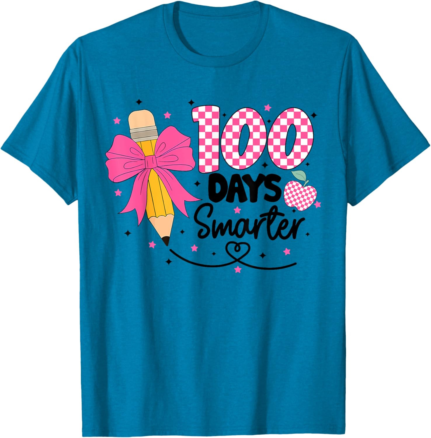100 Days Smarter Toddlers Girls School 100th Day T-Shirt Fun Design - 4