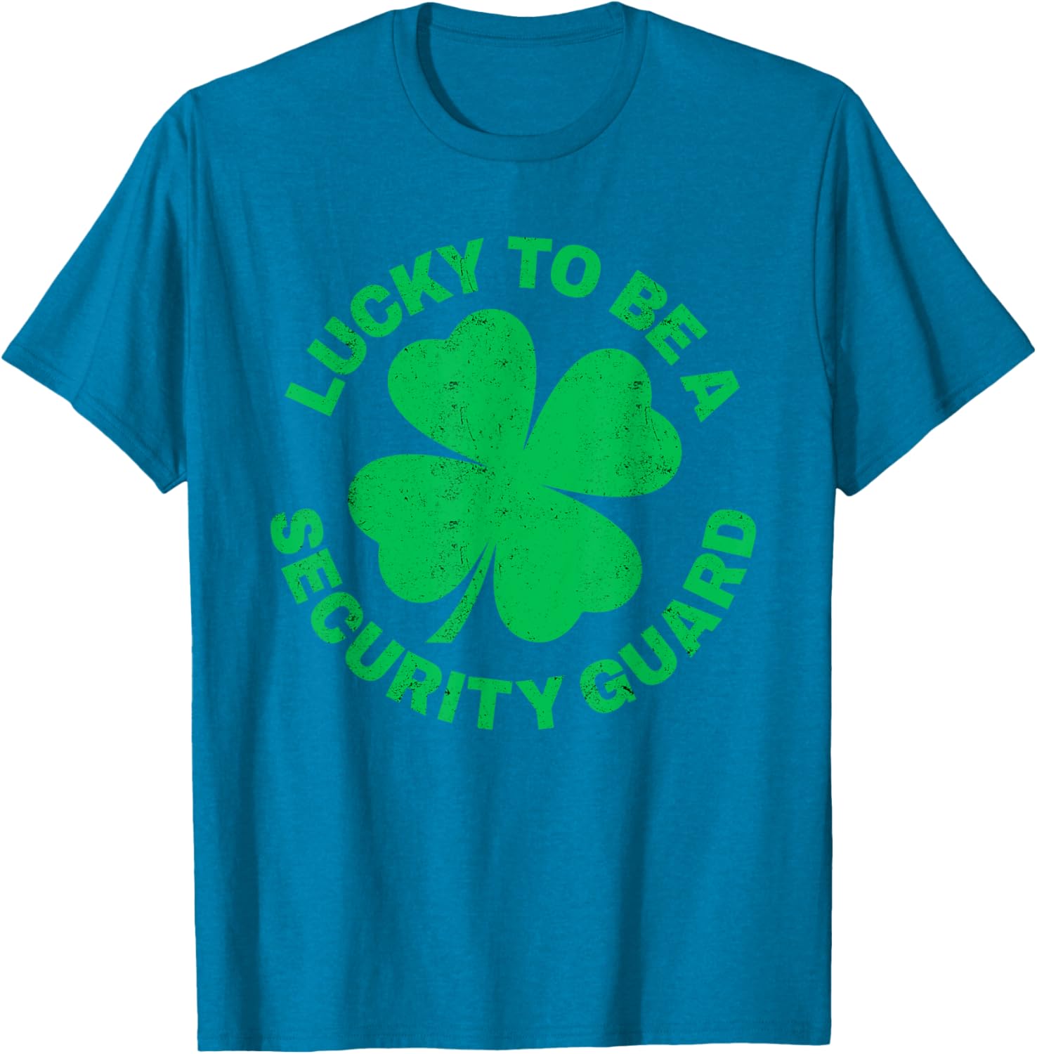 Lucky to Be a Security Guard St Patrick's Day T-Shirt for Irish Celebrations - 1