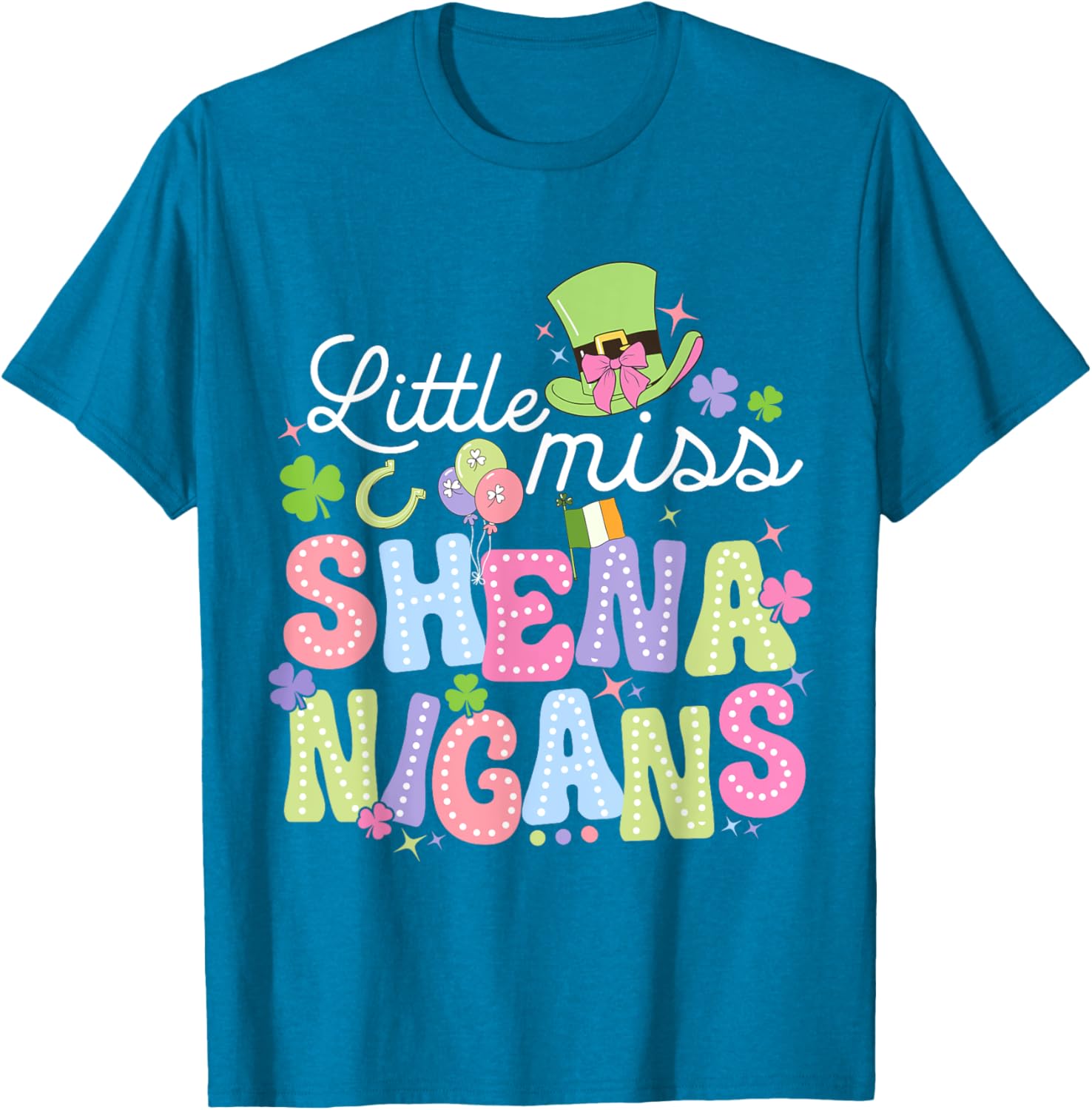 Little Miss Shenanigans St Patricks Day Toddler Irish T-Shirt for Girls - 7