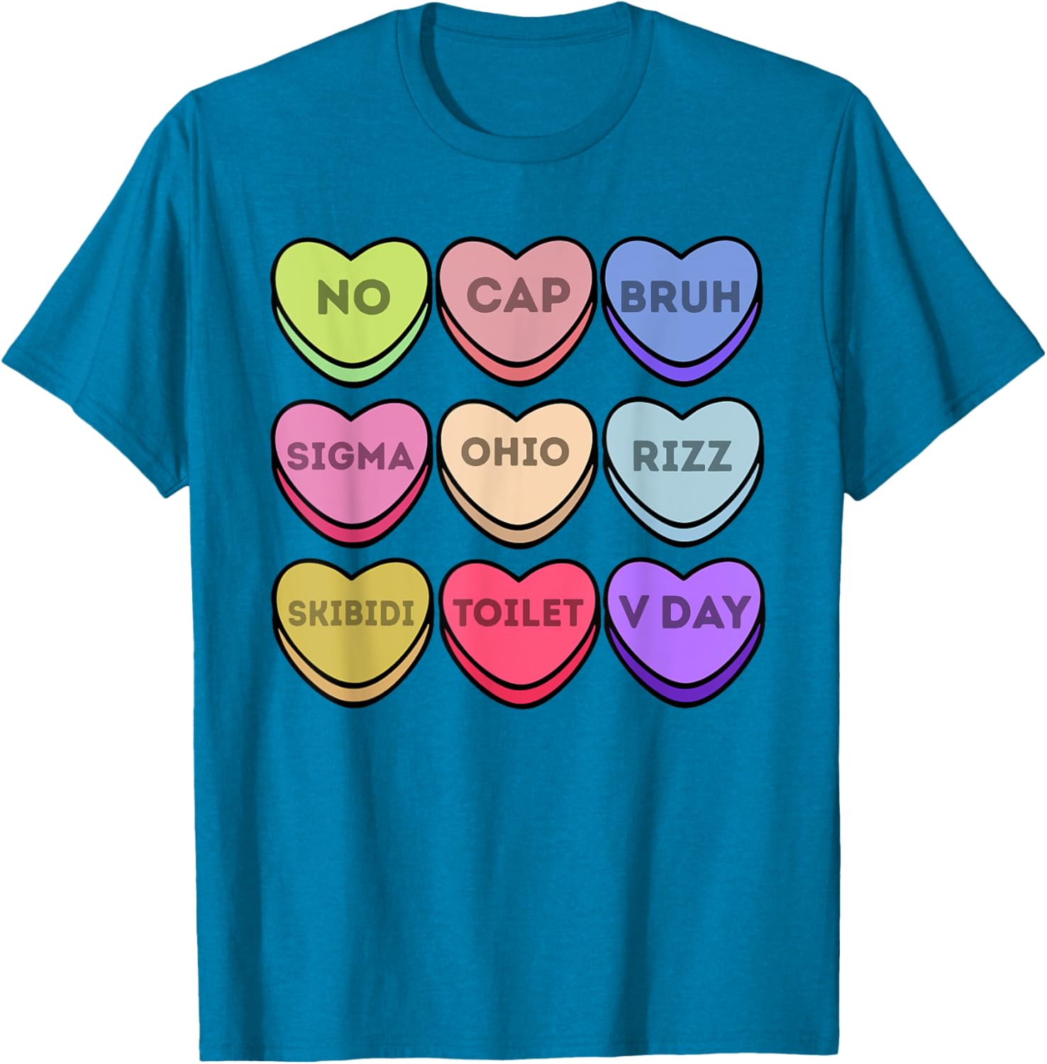 Rizz Valentines Candy Heart T-Shirt for Boys Fun Sigma Style No Cap - 15