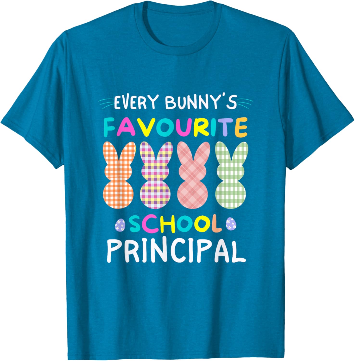 Every Bunny's Favorite Principal Easter Egg Hunt T-Shirt for Fun Celebrations - 24