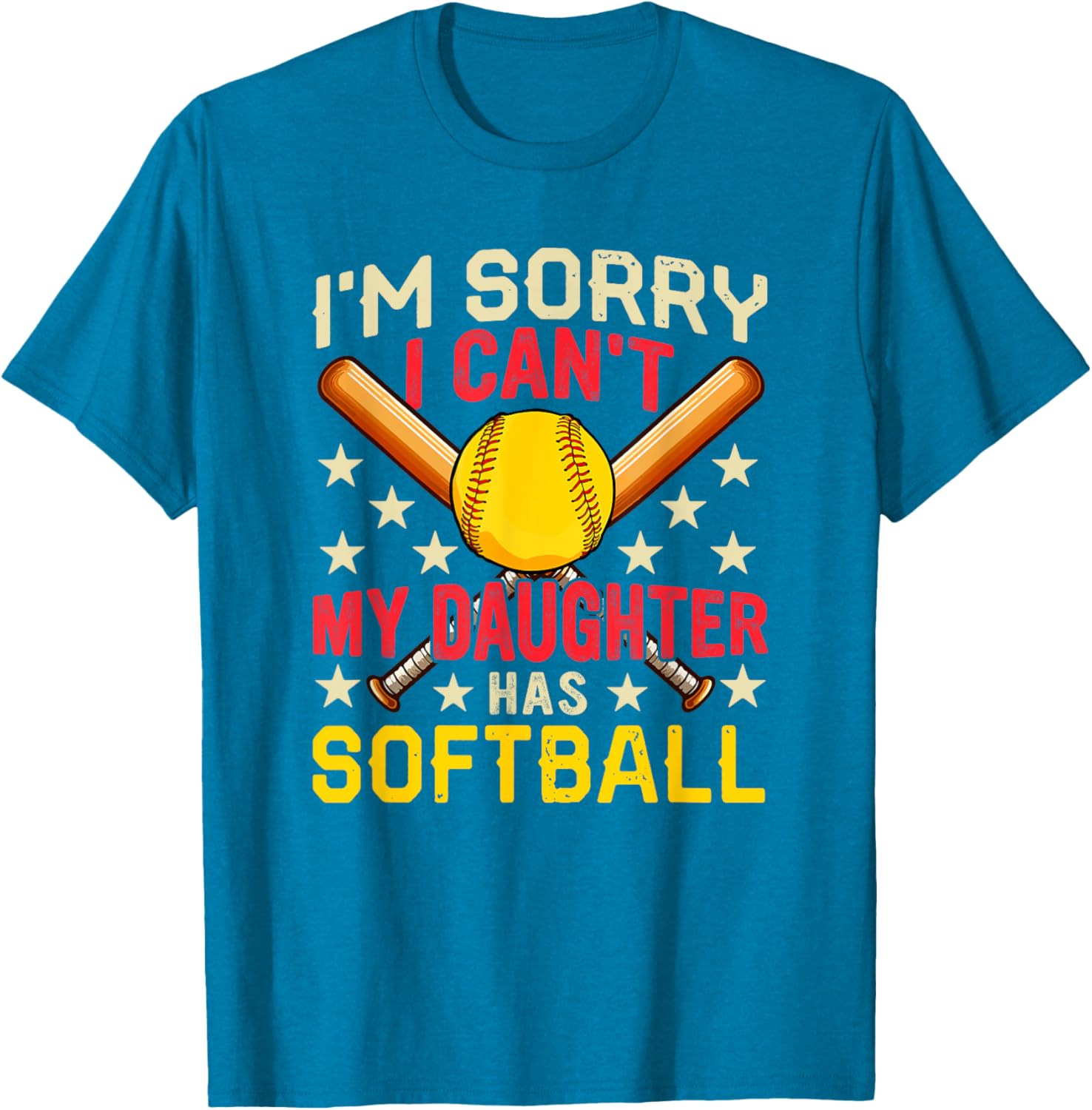 Funny Softball Player Costume Family T-Shirt for Daughters and Fans - 19