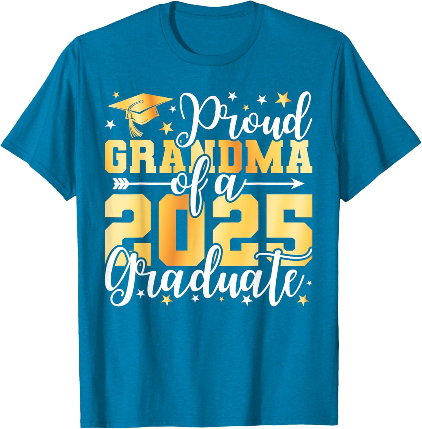 Proud Grandma of 2025 Graduate T-Shirt for Graduation Celebrations - 13
