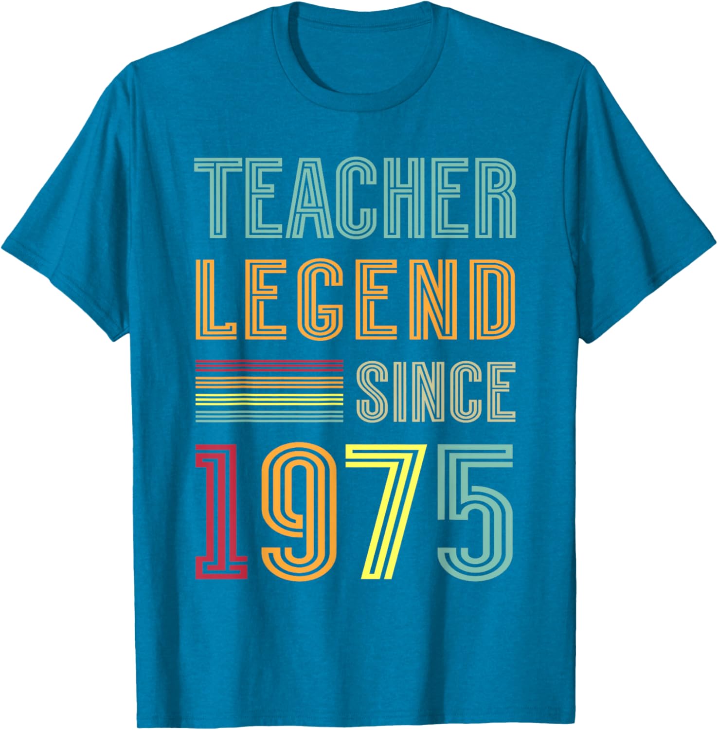 50th Birthday Teacher T-Shirt 1975 Teaching Legend 50 Years School Pride - 7