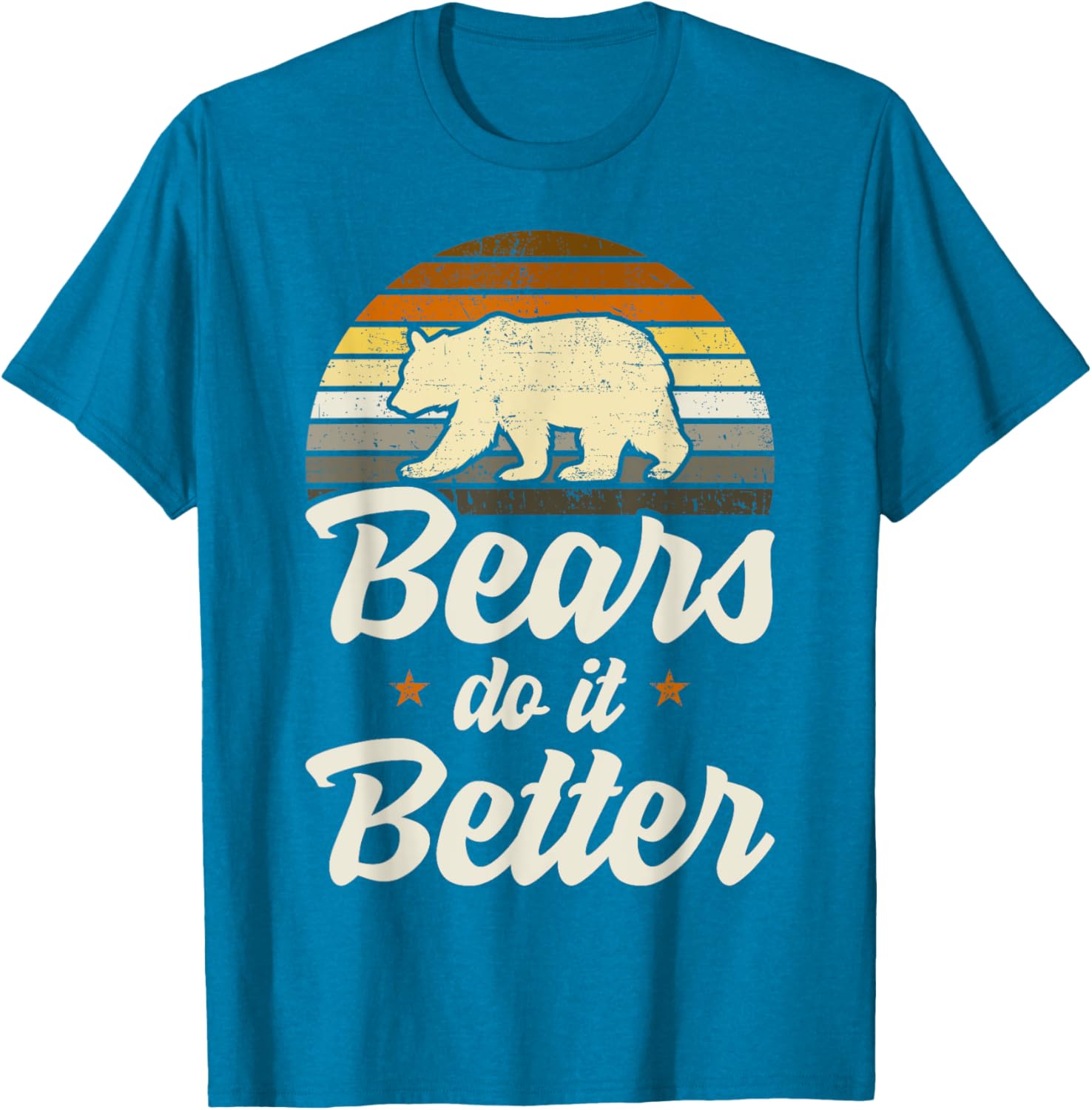 Bears Do It Better Bear Pride LGBT Flag T-Shirt for Gay Men - 13