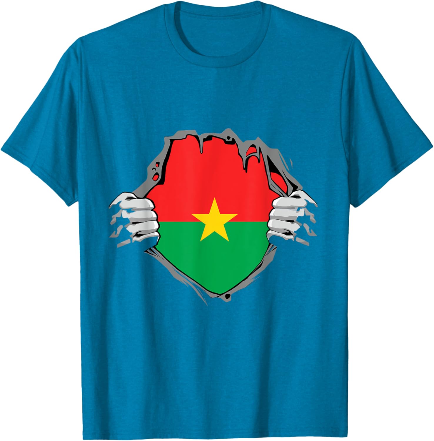 Burkina Faso Heartbeat EKG Pulse T-Shirt for Proud Burkina Fasoans - 15