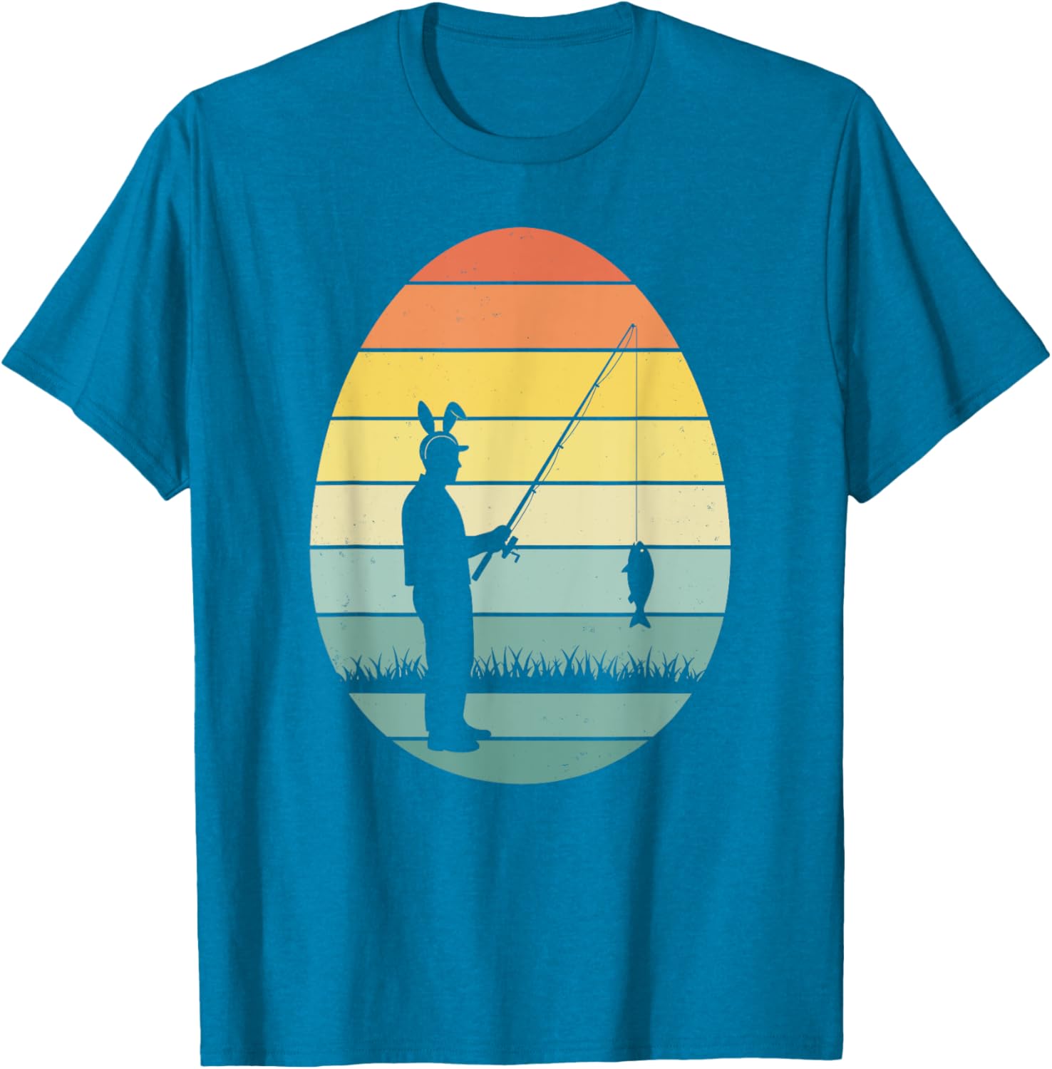 Retro Fishing Easter Egg T-Shirt for Men and Women - Perfect for Easter Fun - 7
