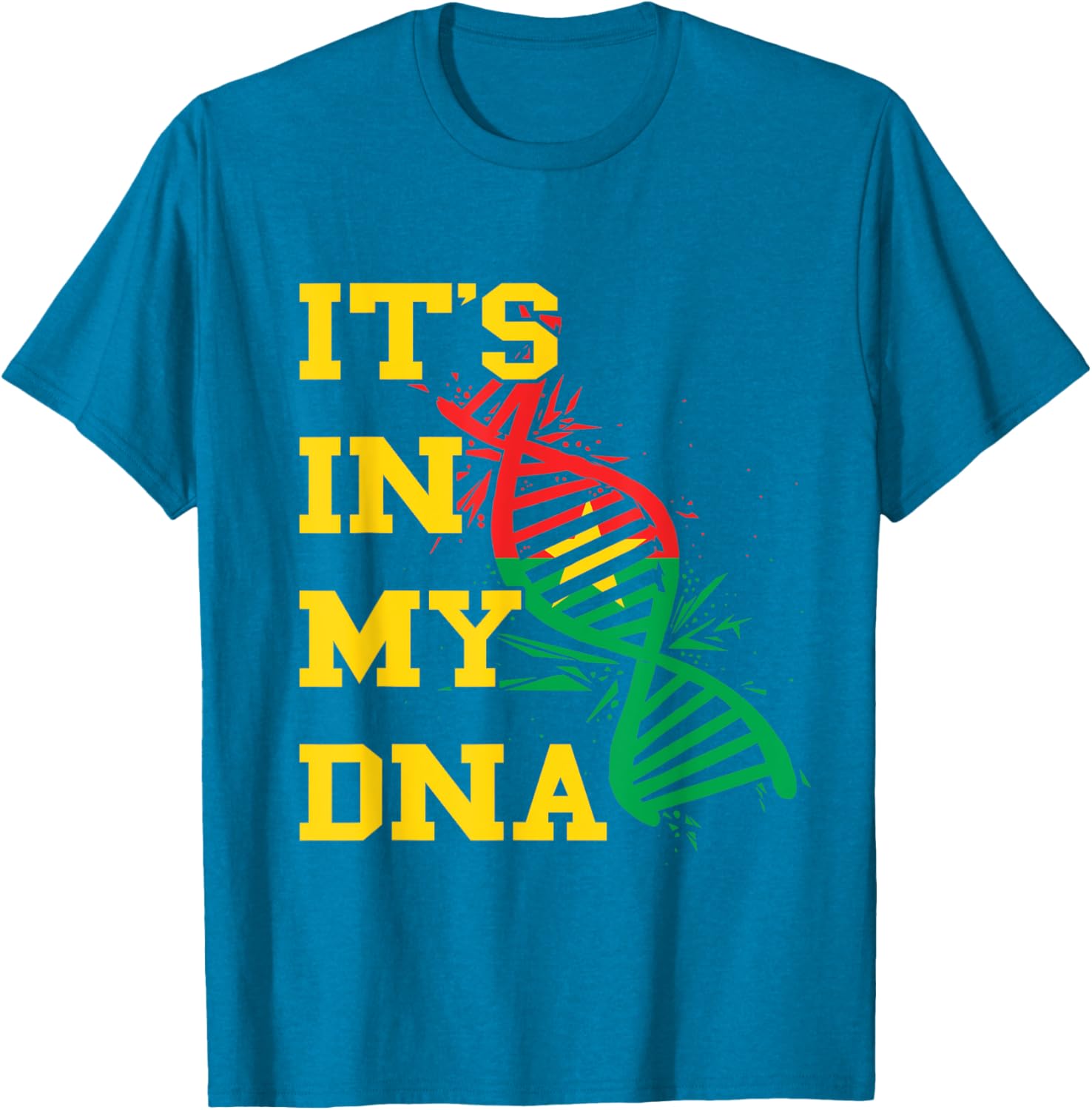Burkina Faso Flag DNA Pride T-Shirt for Proud Burkina Fasoans - 28