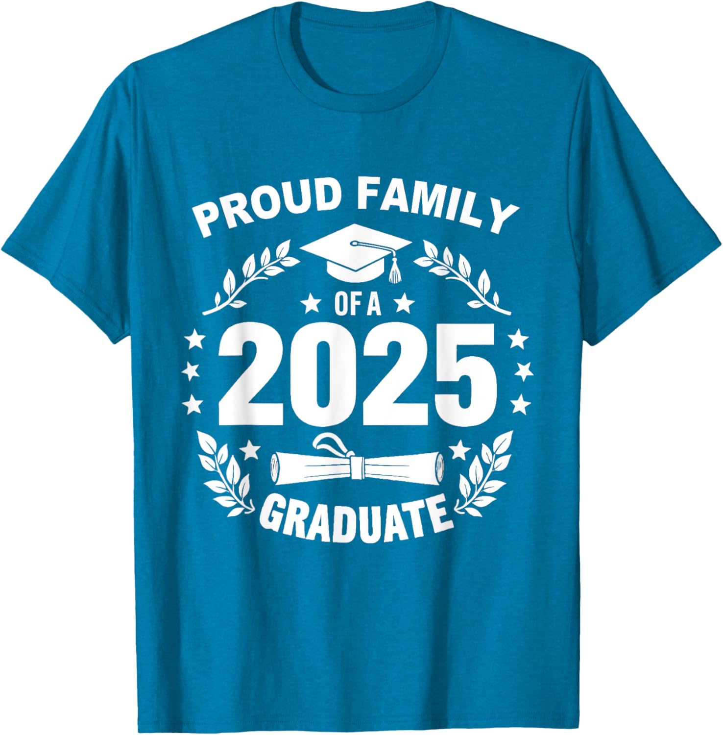Proud Family Class of 2025 Graduate T-Shirt for Seniors and Families - 3